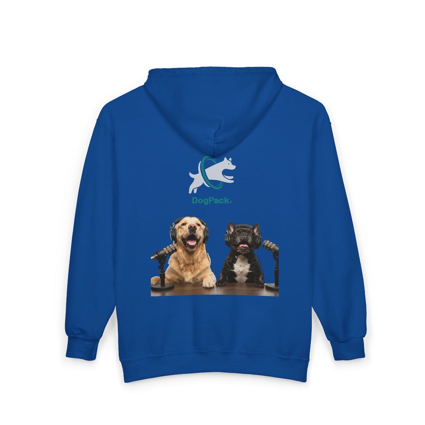 Goldie & Frenchie Podcast Full-Zip Hoodie - Front and Back - Ships from Australia + New Zealand