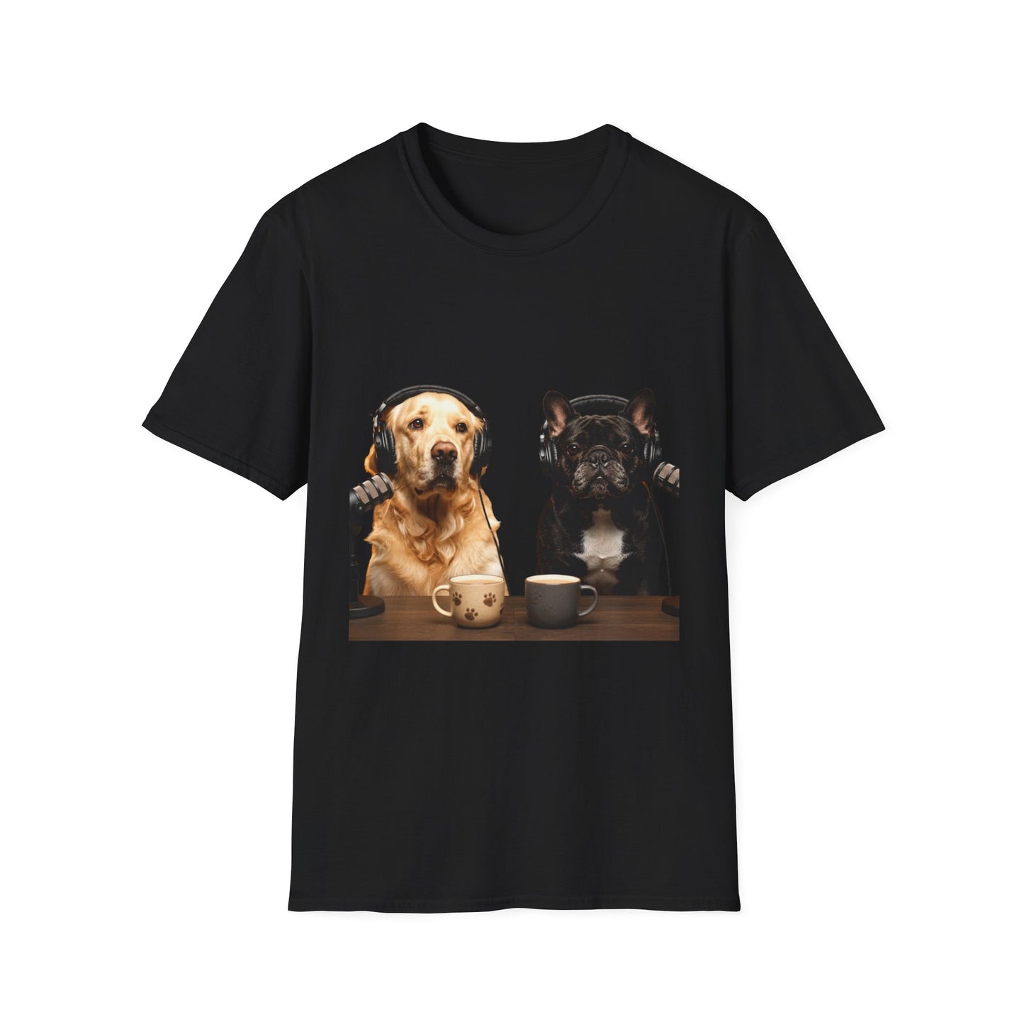 Goldie & Frenchie back & front Softstyle T-shirt