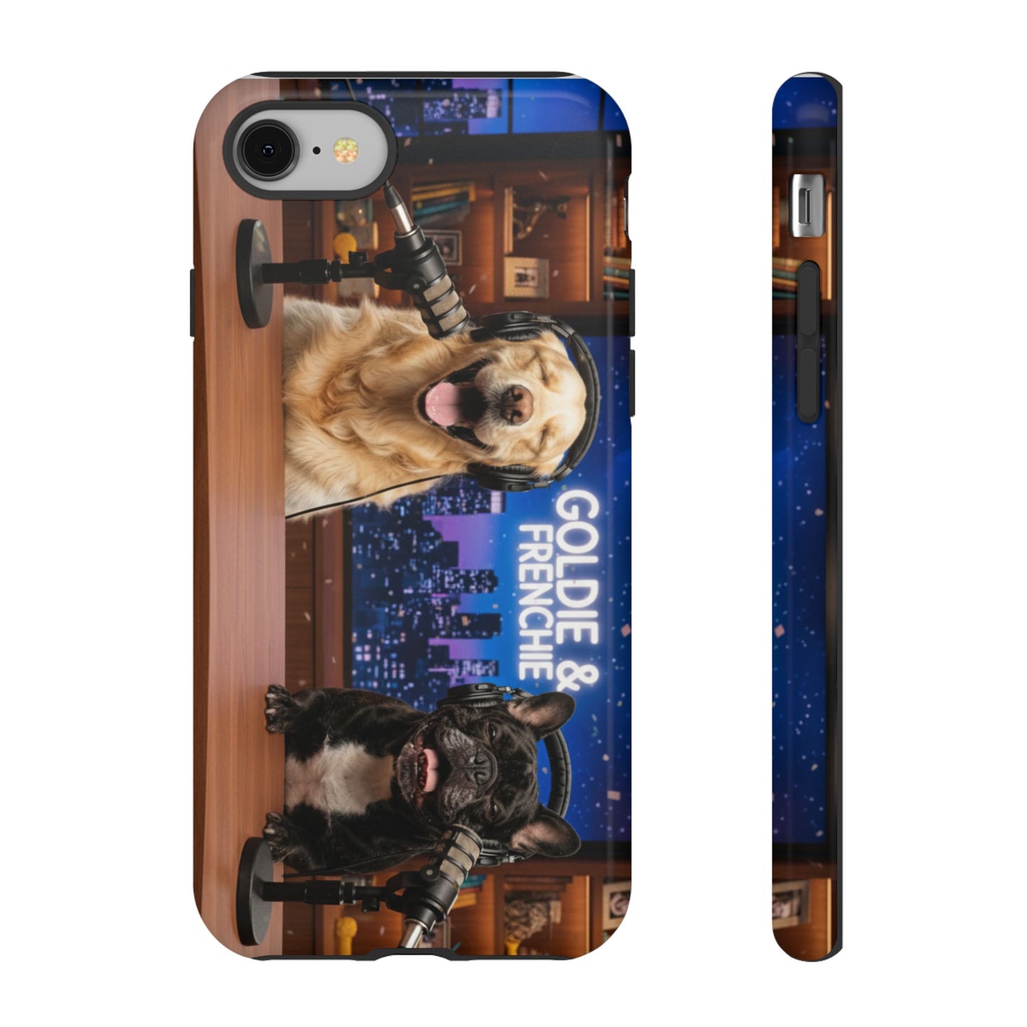 Goldie & Frenchie Talk Show LOL Laughing out iPhone Cases