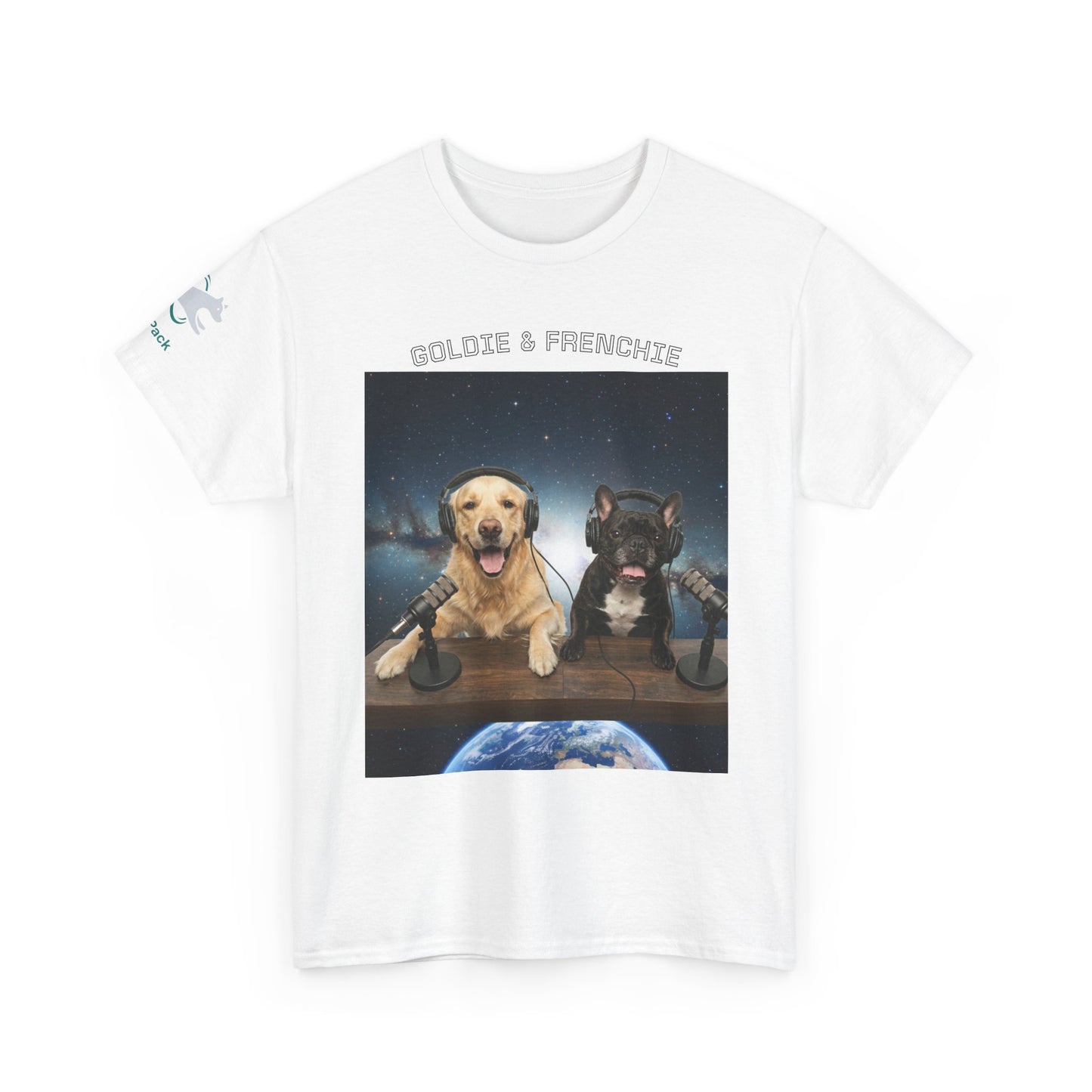 Goldie & Frenchie Broadcasting from Space T-Shirt