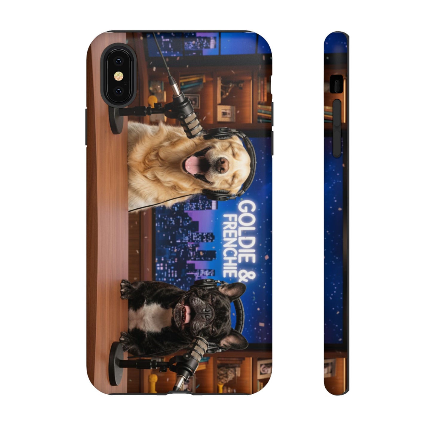 Goldie & Frenchie Talk Show LOL Laughing out iPhone Cases