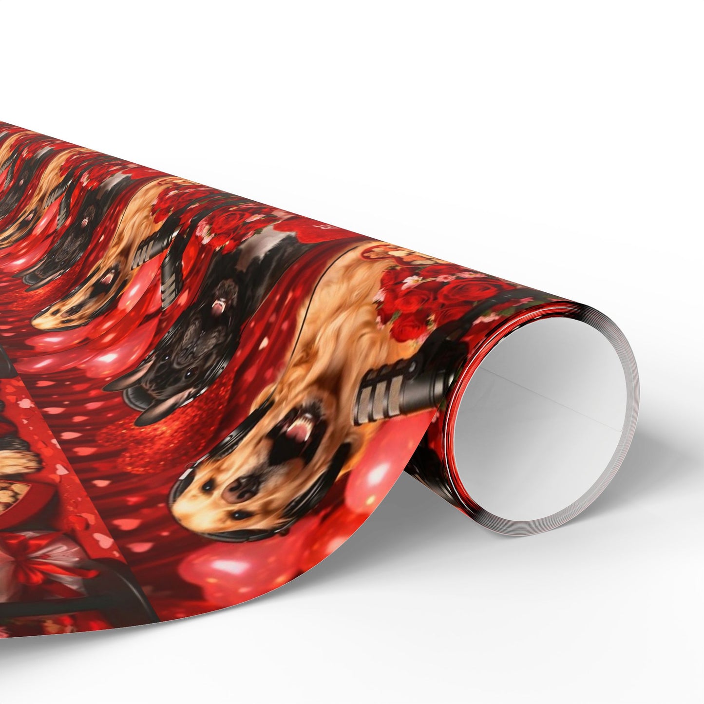 Goldie & Frenchie 'Be My Valentine' Wrapping Paper Roll — Dog Podcast Inspired Gift Wrap