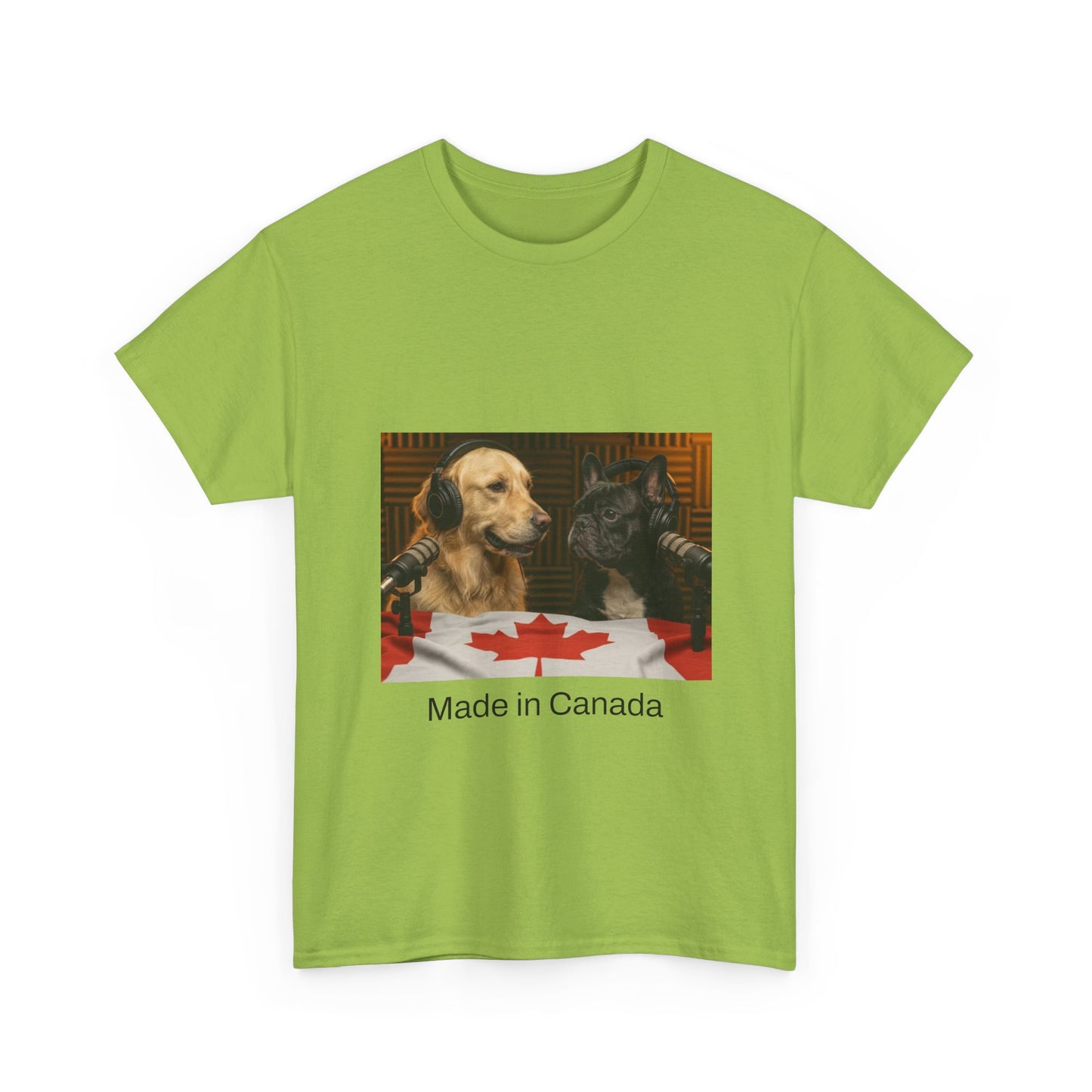 Goldie & Frenchie Front & Back Canada T‑Shirt — "Made in Canada" - Ships from Canada