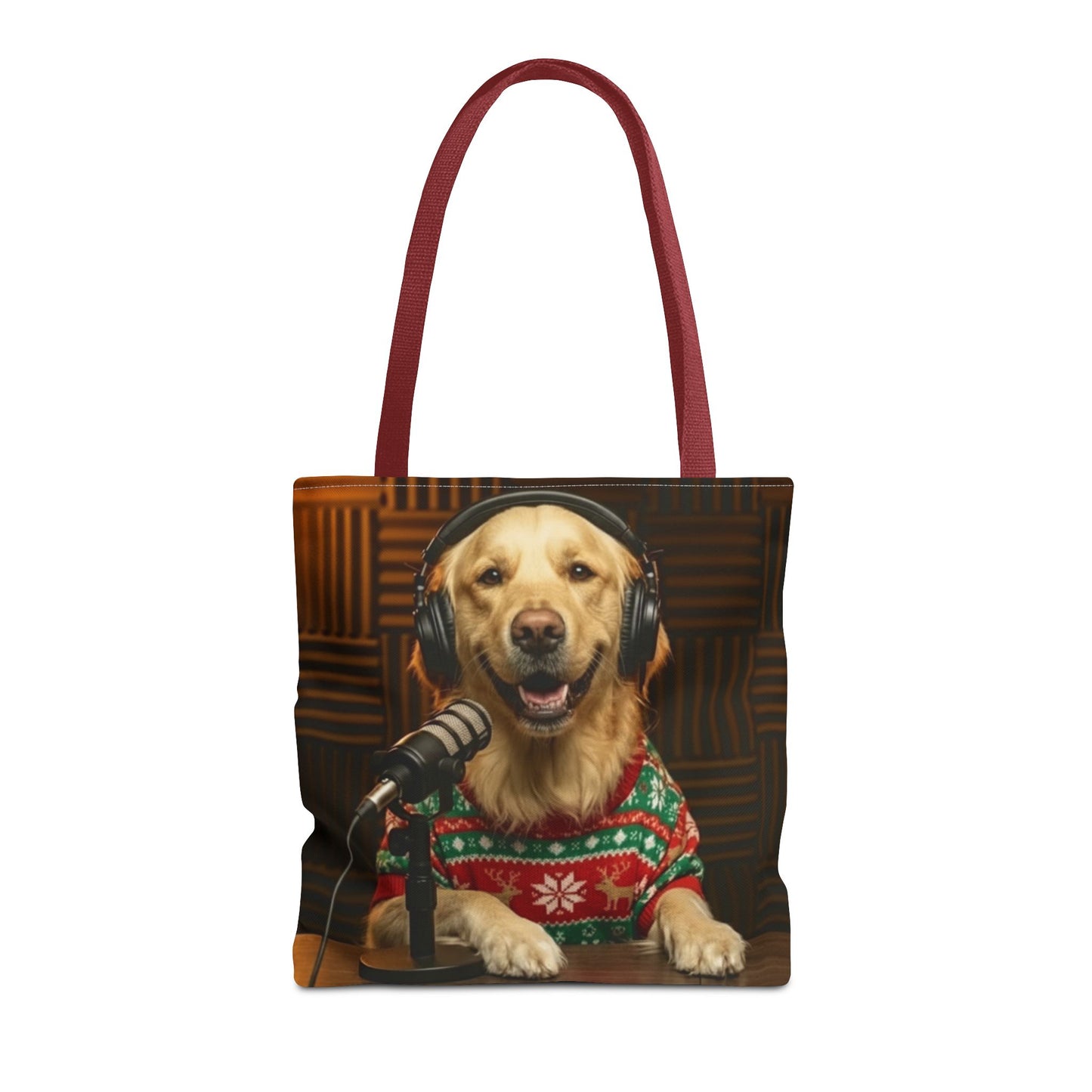 Goldie & Frenchie Smiling Christmas Tote Bag