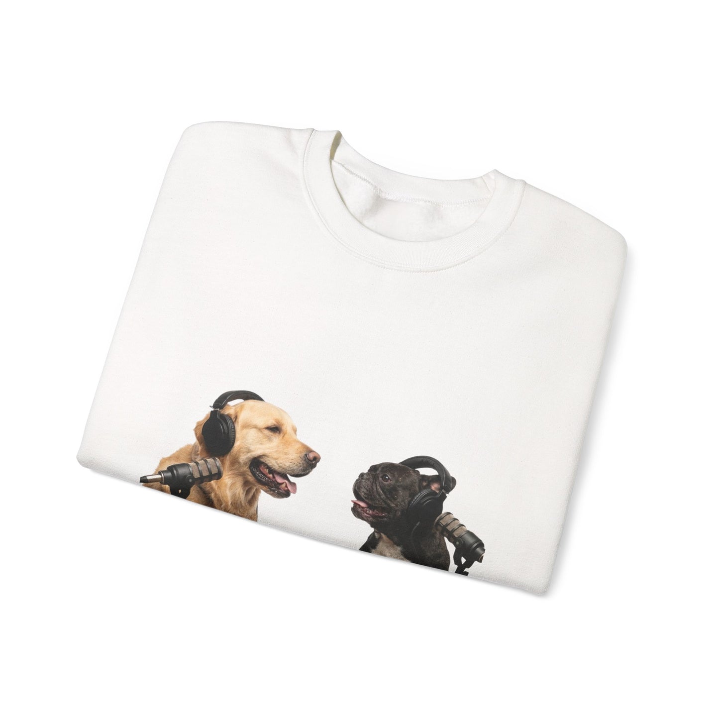 Goldie & Frenchie Chatting Crewneck with Klimt style G&F sleeves