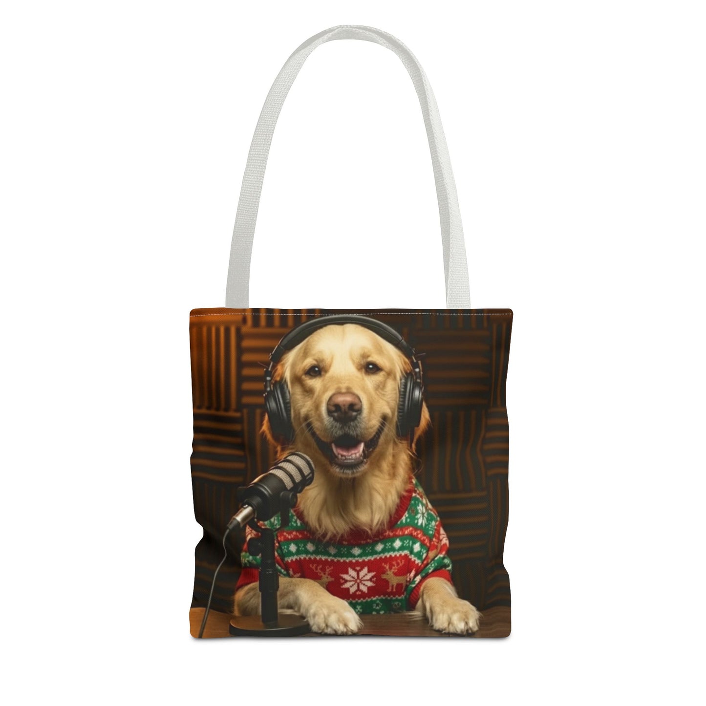Goldie & Frenchie Smiling Christmas Tote Bag