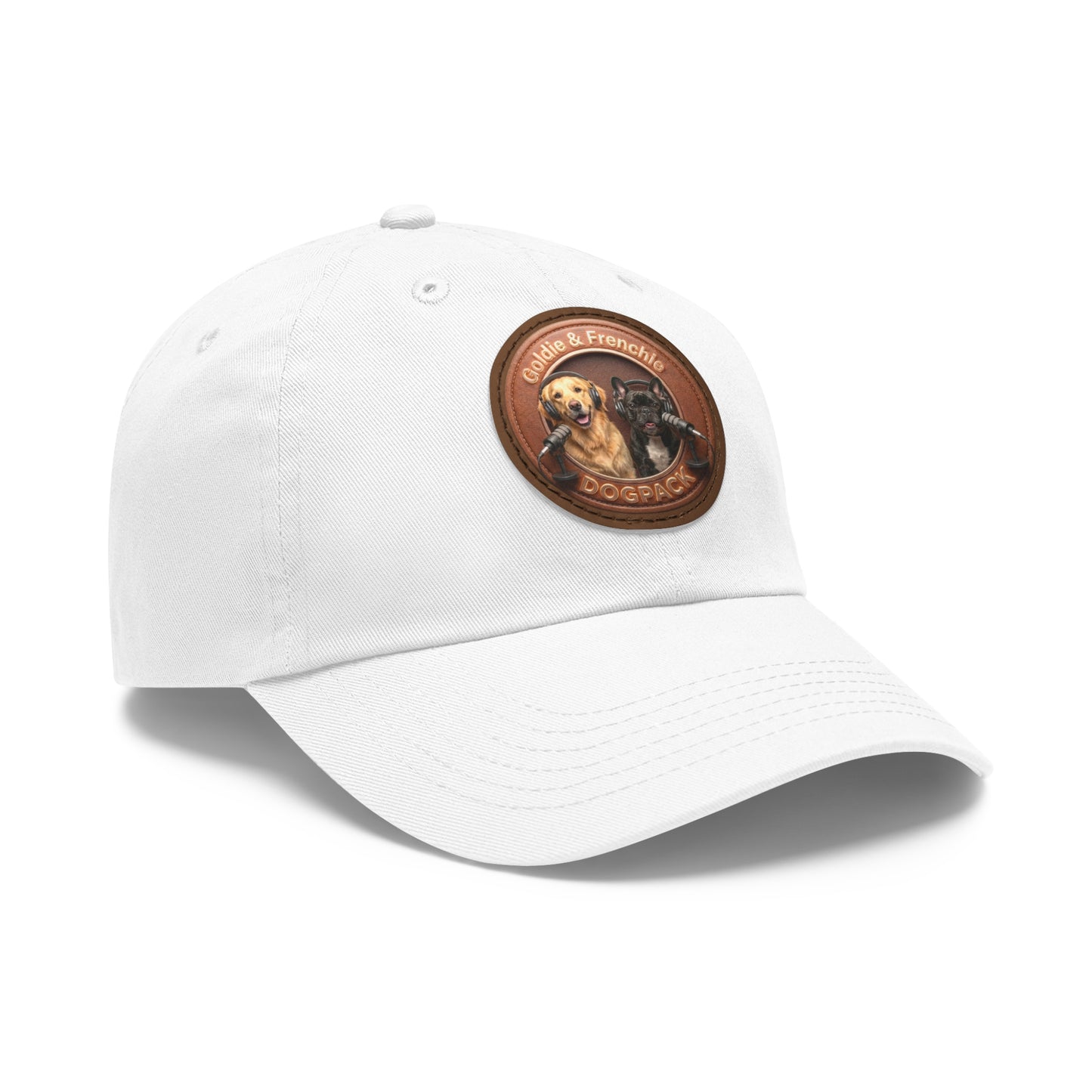 Goldie & Frenchie Leather Patch Baseball Cap