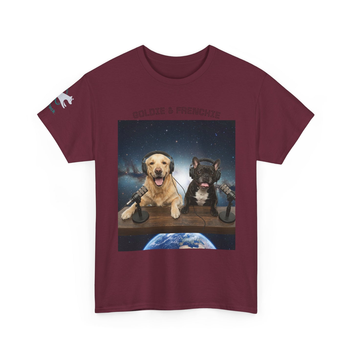 Goldie & Frenchie Broadcasting from Space T-Shirt
