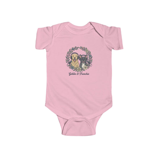 Goldie & Frenchie Baby Bodysuit — Floral Wreath