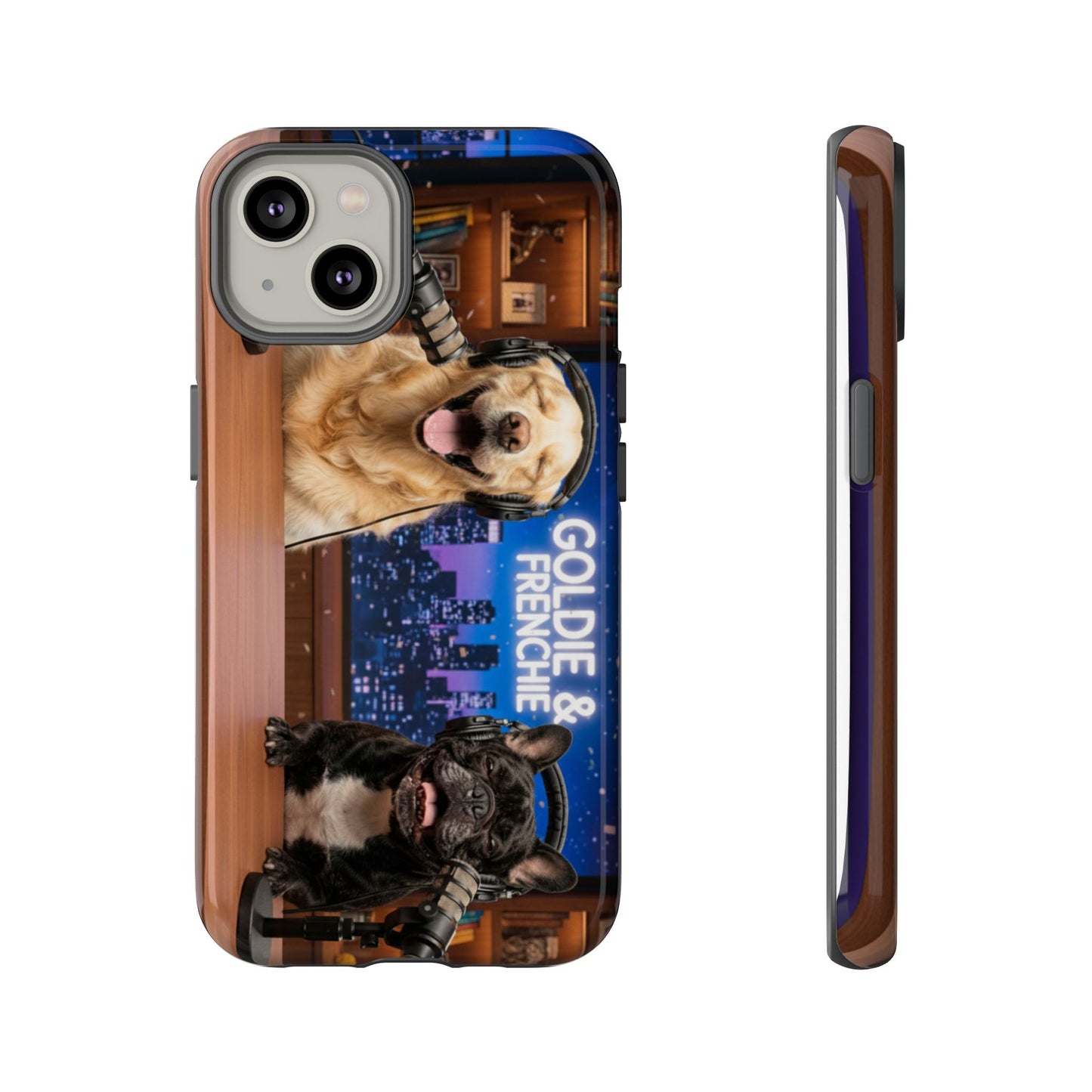 Goldie & Frenchie Talk Show LOL Laughing out iPhone Cases