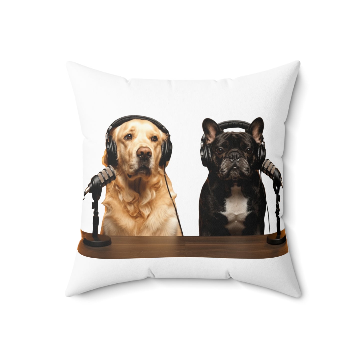 Goldie & Frenchie DogPack Podcast Pillow