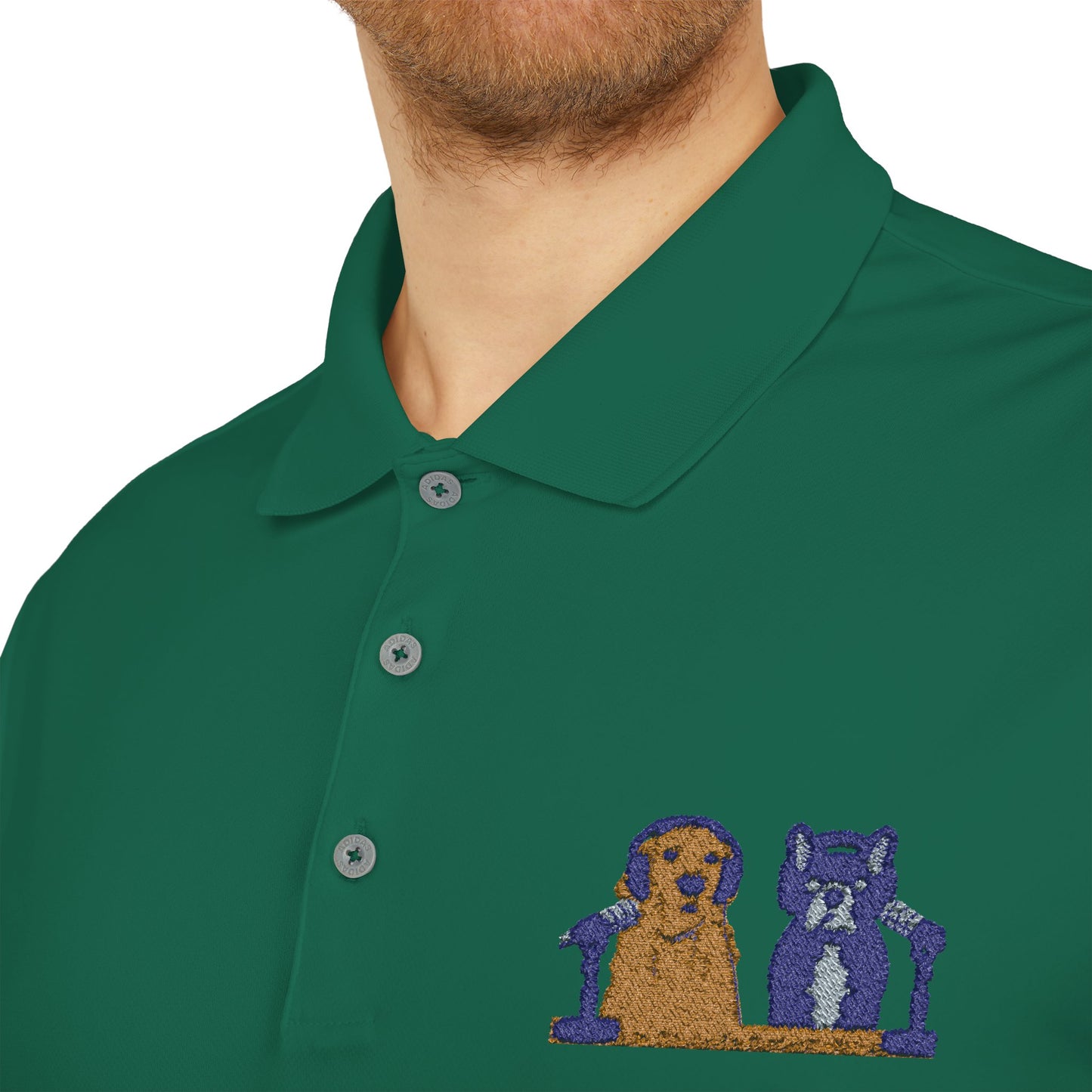 Goldie & Frenchie Embroidered Logo High Performance Polo | Customized adidas®