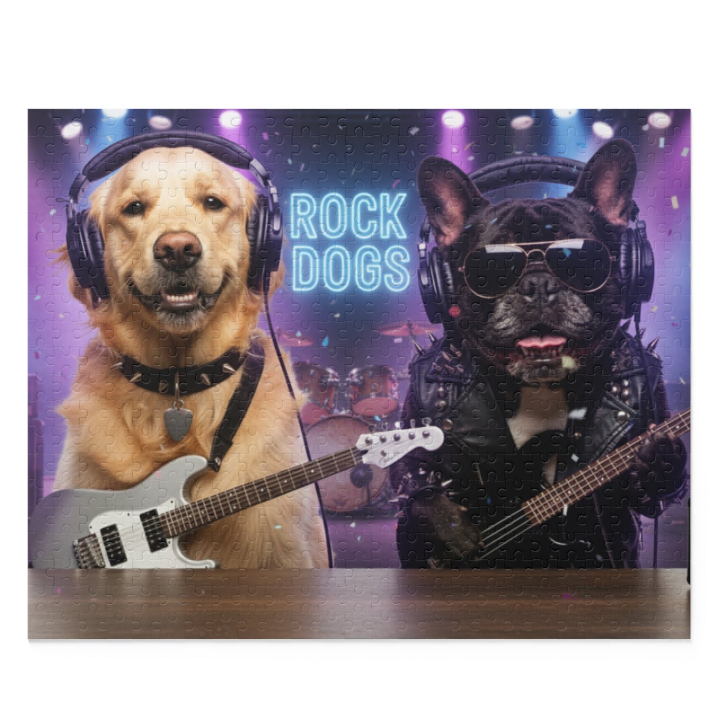 Goldie & Frenchie 'Rock Dogs' Puzzle - 120/252/500 - Piece Jigsaw Puzzle