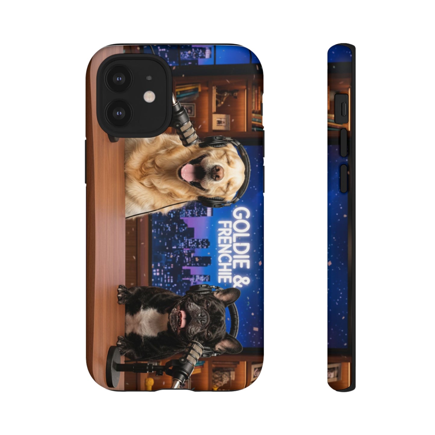 Goldie & Frenchie Talk Show LOL Laughing out iPhone Cases