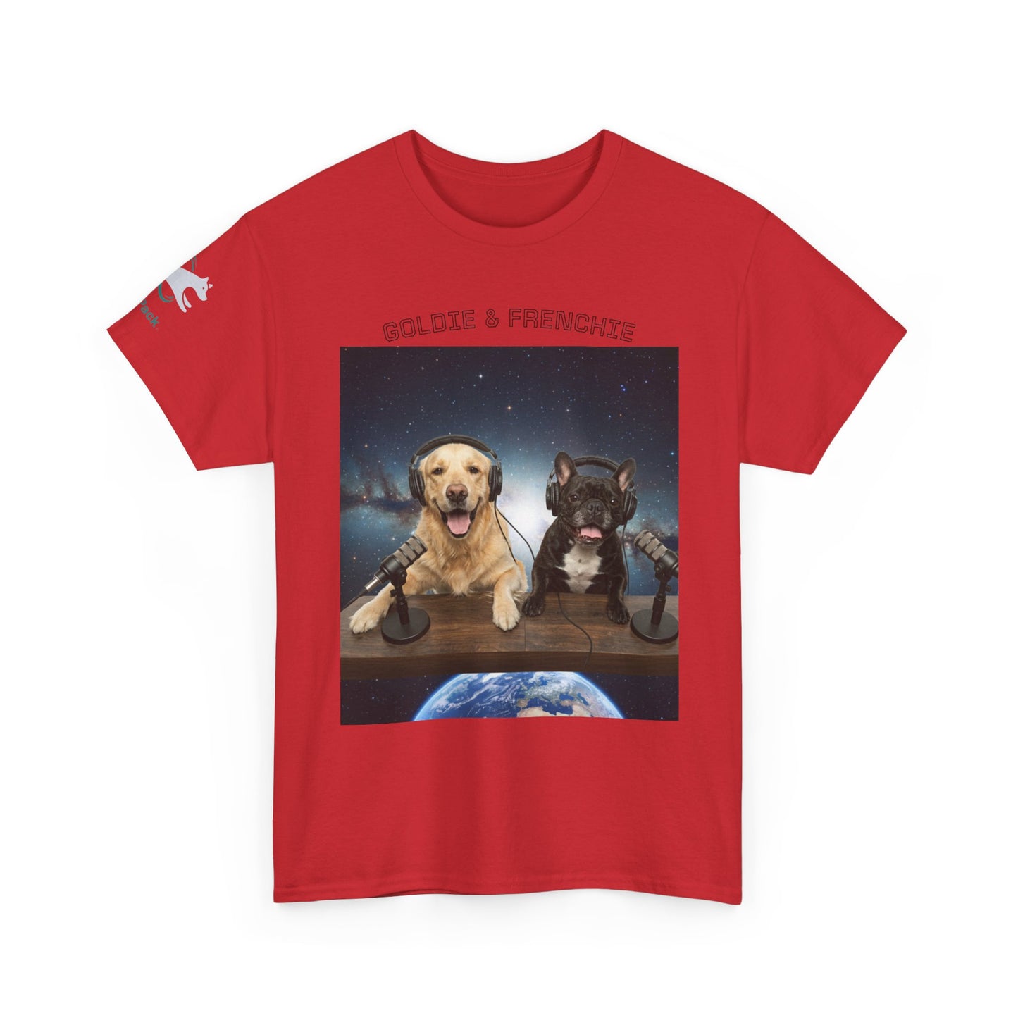 Goldie & Frenchie Broadcasting from Space T-Shirt