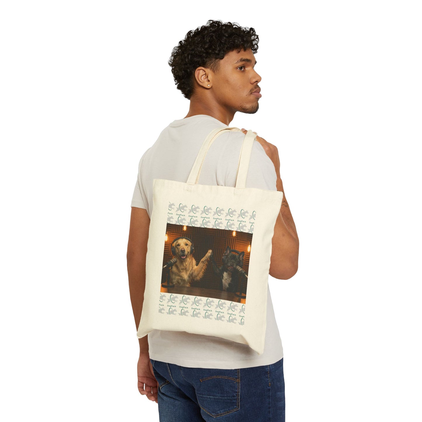 Goldie & Frenchie 'High Fives' Canvas Tote