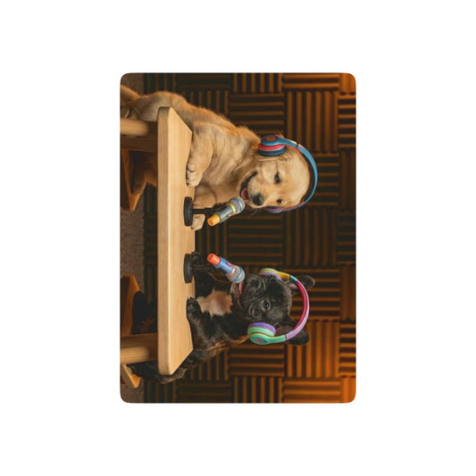 Goldie & Frenchie 'Puppies in the Studio' Playing Cards