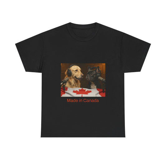 Goldie & Frenchie Front & Back Canada T‑Shirt — "Made in Canada" - Ships from Canada