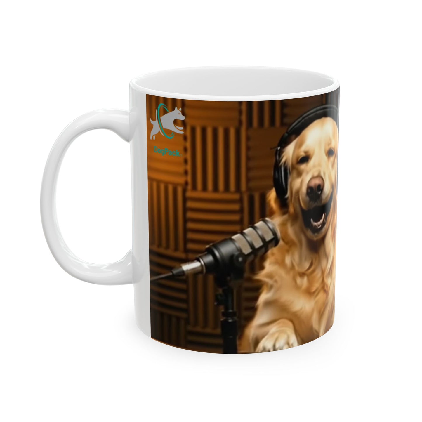 Goldie & Frenchie Laughing On-Air Podcast Mug