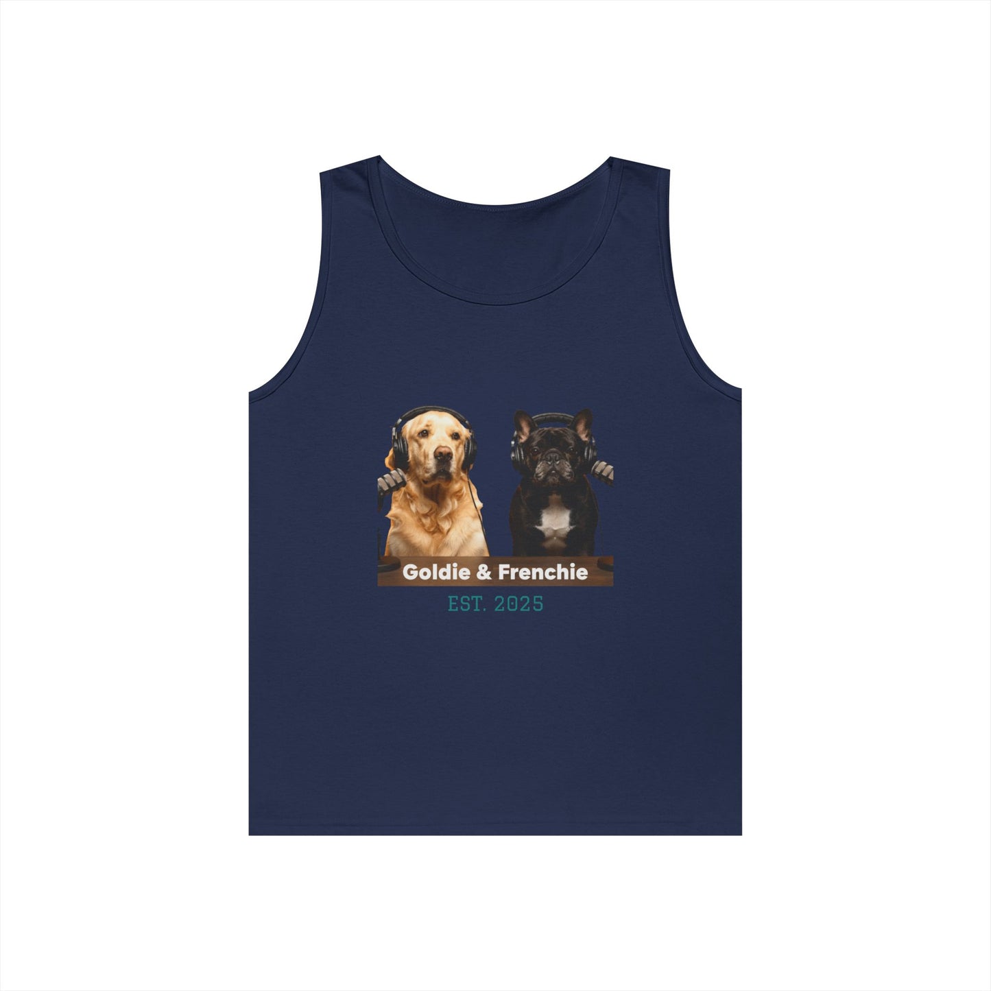 Goldie & Frenchie Front and Back Tank Top - Unisex