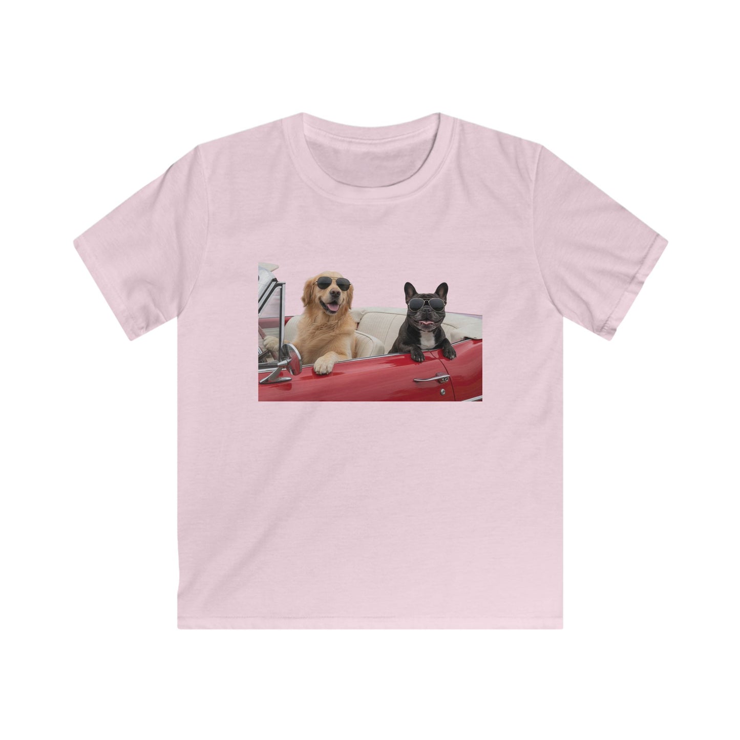 Kids Goldie & Frenchie SoftStyle Front and Back T‑Shirt