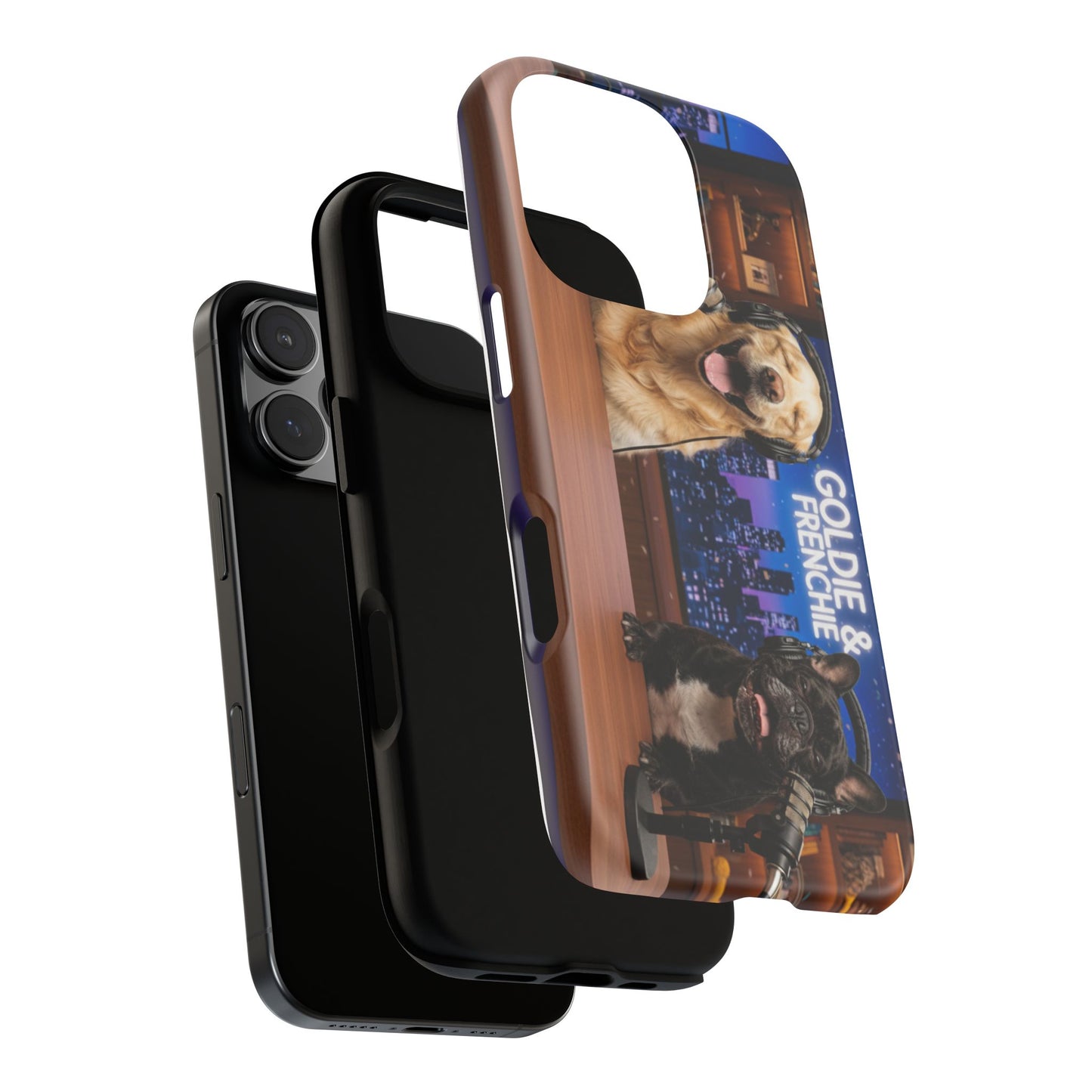 Goldie & Frenchie Talk Show LOL Laughing out iPhone Cases