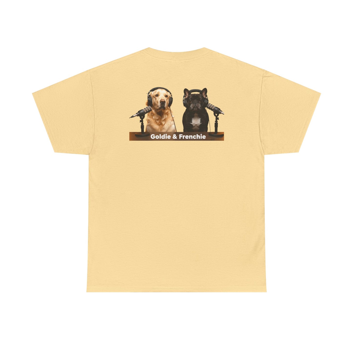Goldie & Frenchie Staying Warm Front & Back Canada T‑Shirt - Ships from Canada