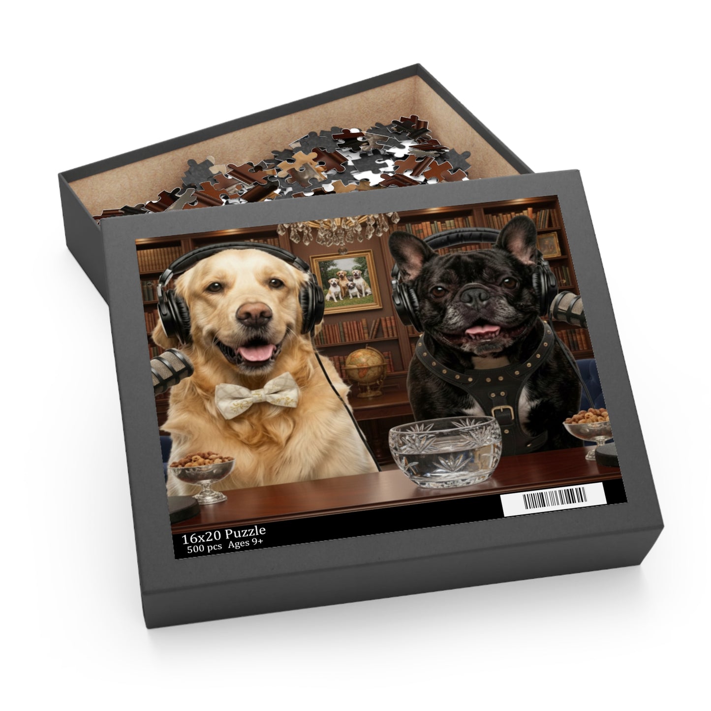 Goldie & Frenchie 'Sophistiacted and Wealthy' Puzzle - 120/252/500 - Piece Jigsaw Puzzle