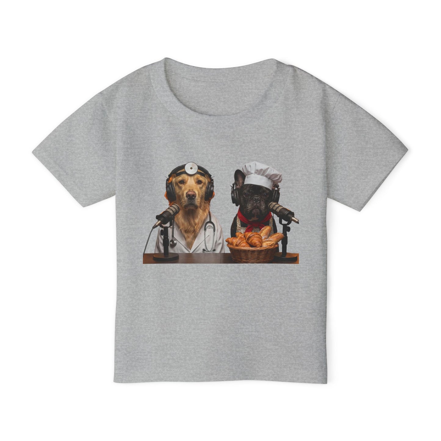 Goldie the Doctor & Frenchie the Baker Toddler T‑Shirt - Front & Back Print