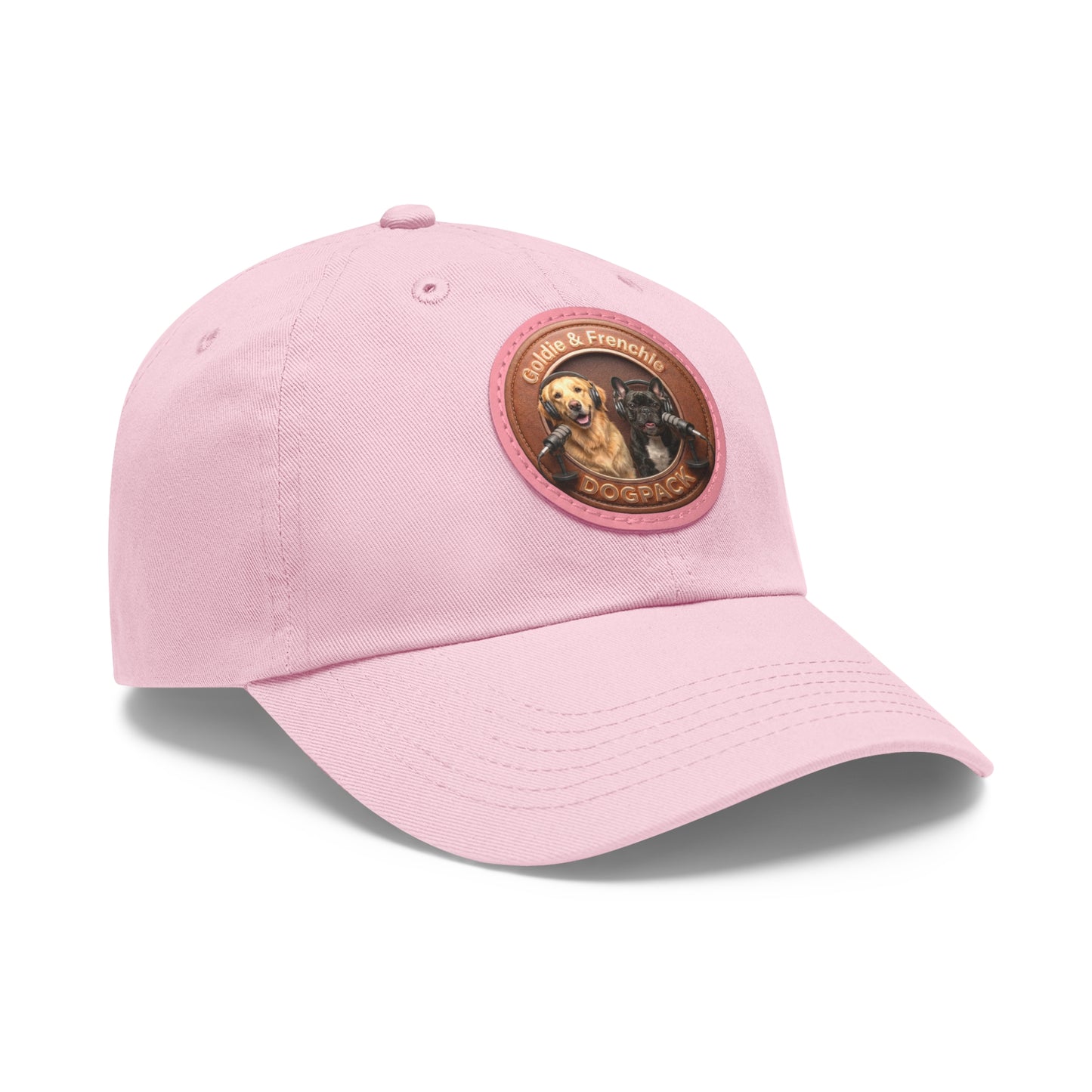 Goldie & Frenchie Leather Patch Baseball Cap