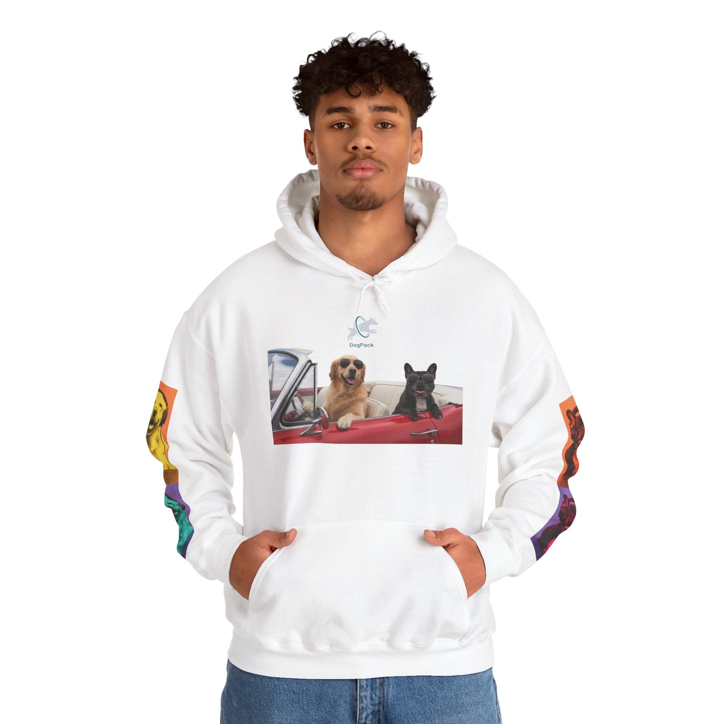 Goldie & Frenchie Cruisin' Hoodie — G&F "Windows down, music up" - Warhol inspired
