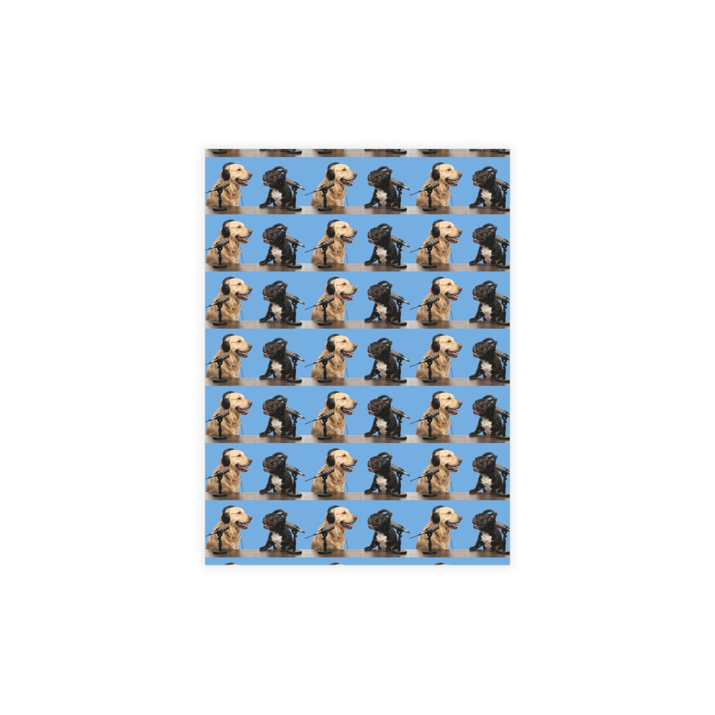 Goldie & Frenchie Festive Patterned Postcard Bundles (envelopes included)