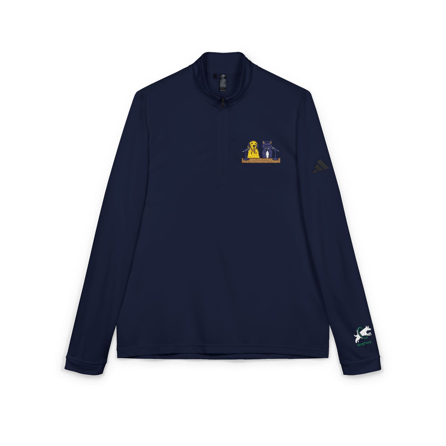 DogPack® Embroidered Studio Patch Quarter-Zip Pullover — adidas Performance Layer