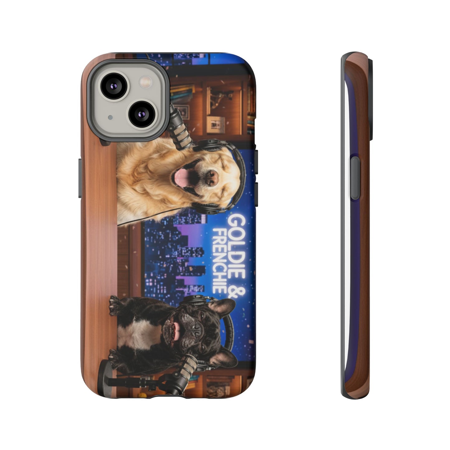 Goldie & Frenchie Talk Show LOL Laughing out iPhone Cases