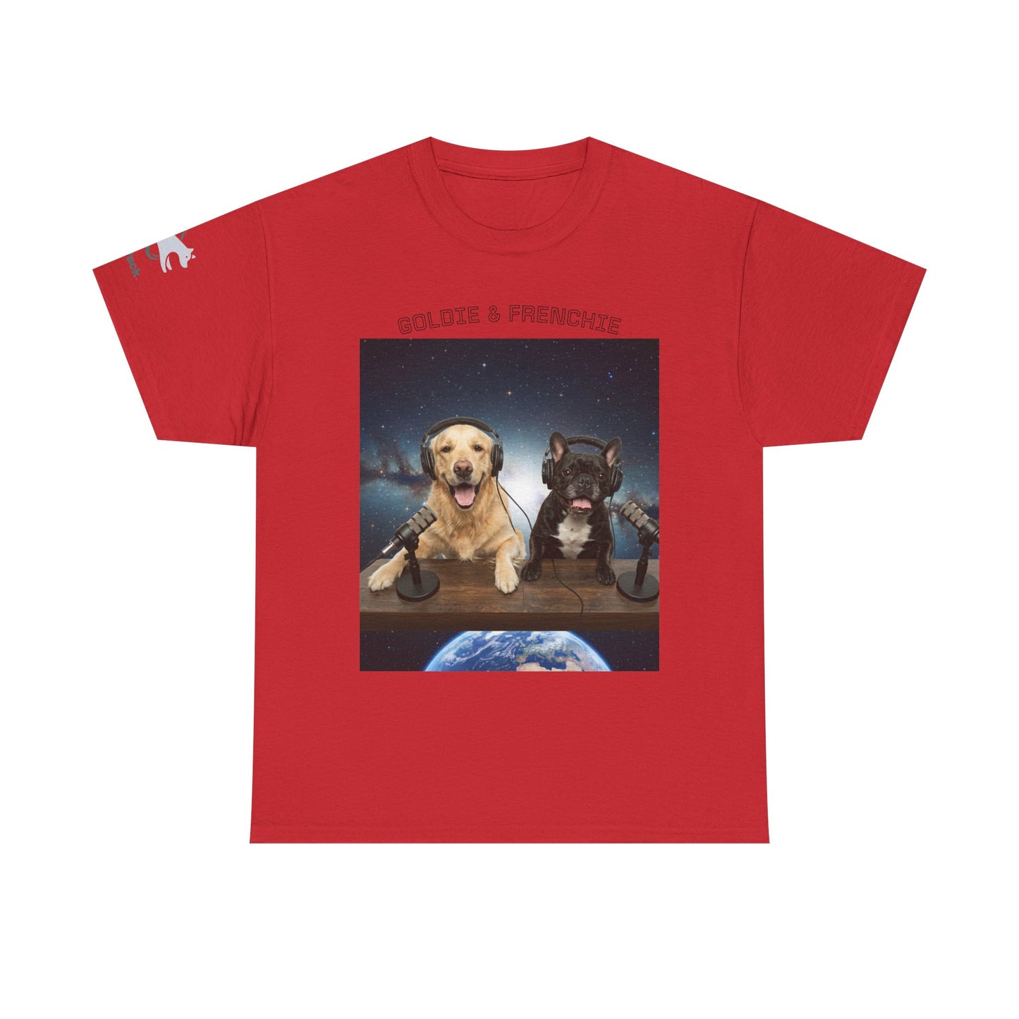 Goldie & Frenchie Broadcasting from Space T-Shirt