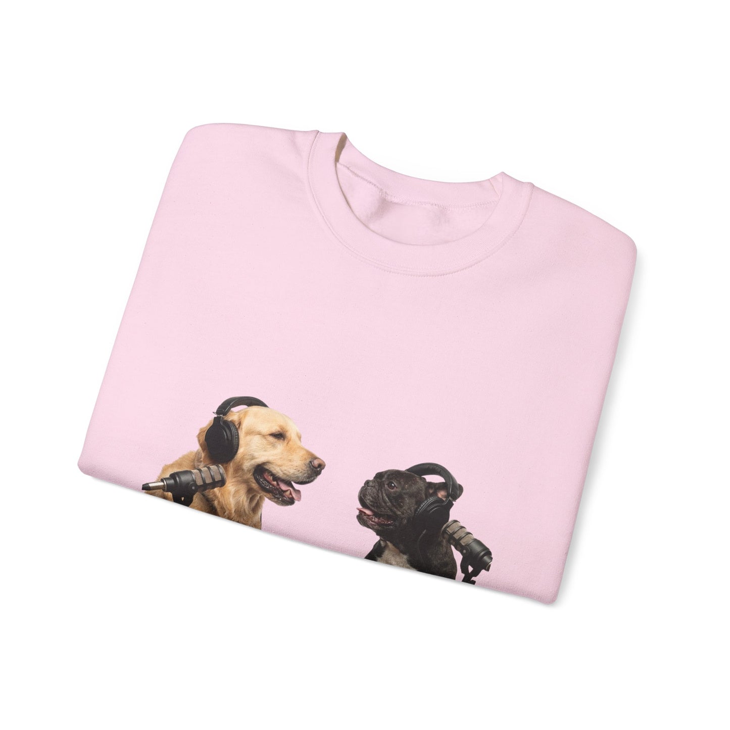 Goldie & Frenchie Chatting Crewneck with Klimt style G&F sleeves
