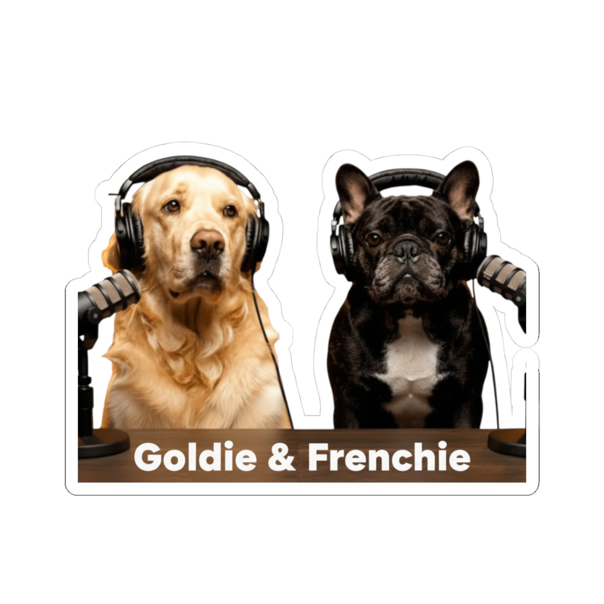 Goldie & Frenchie Classic On-Air Sticker