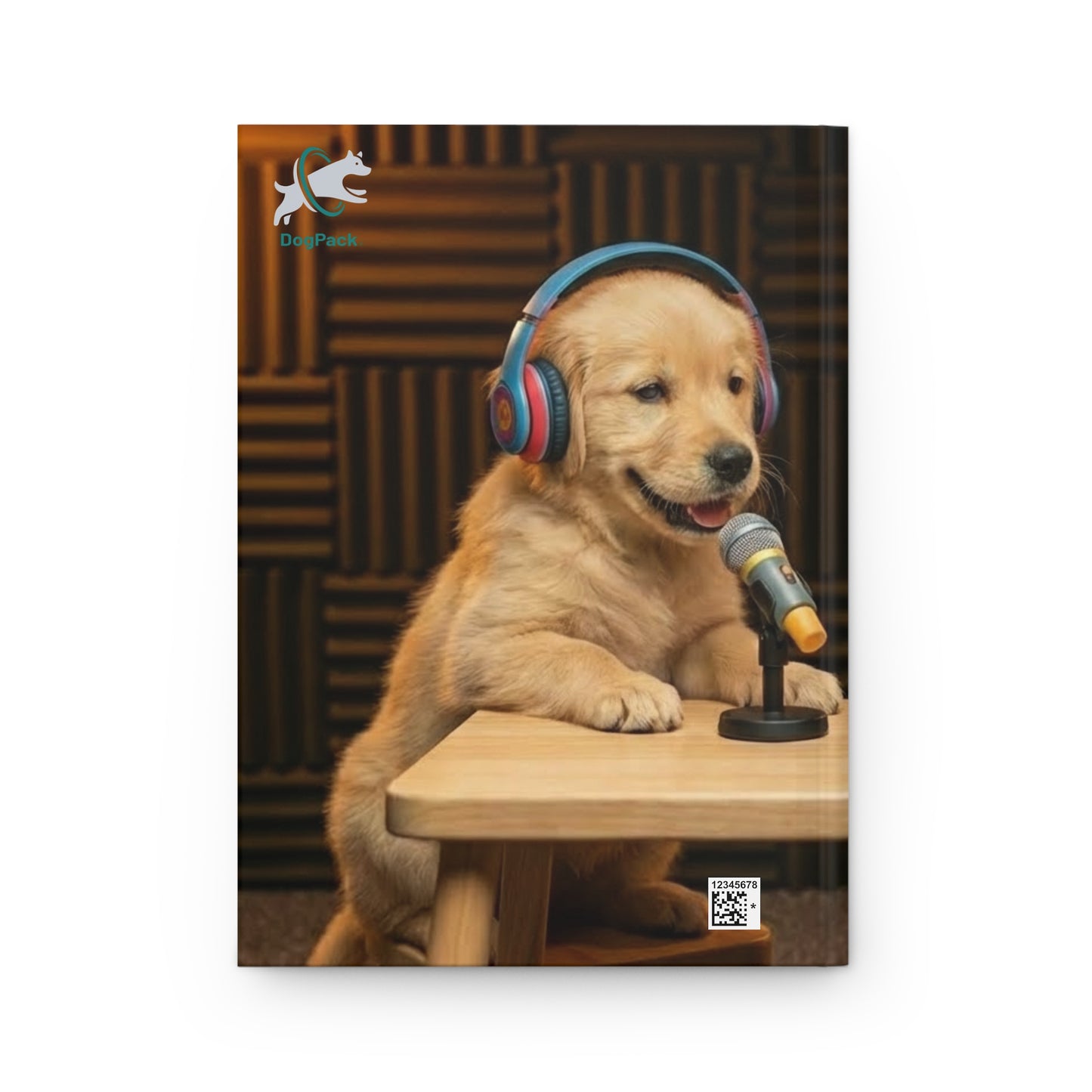 Baby Goldie & Frenchie Puppies In The Studio, Perforated, Lined, Notebook