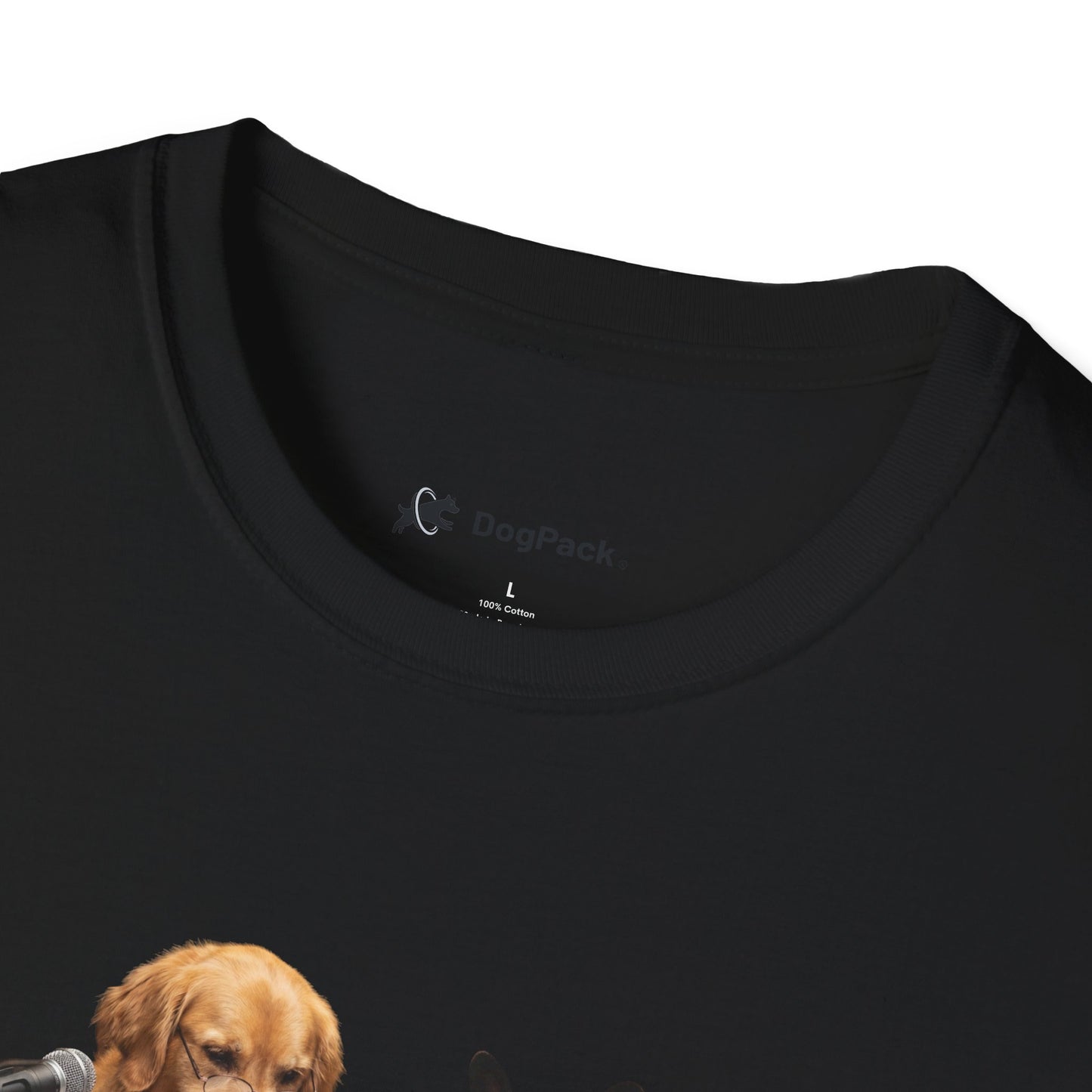 Goldie & Frenchie 'Reading over the Script' Graphic Softstyle T-Shirt - Unisex