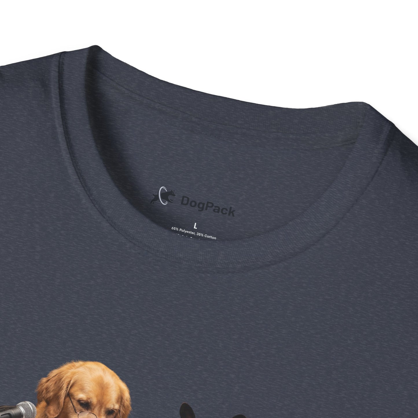 Goldie & Frenchie 'Reading over the Script' Graphic Softstyle T-Shirt - Unisex