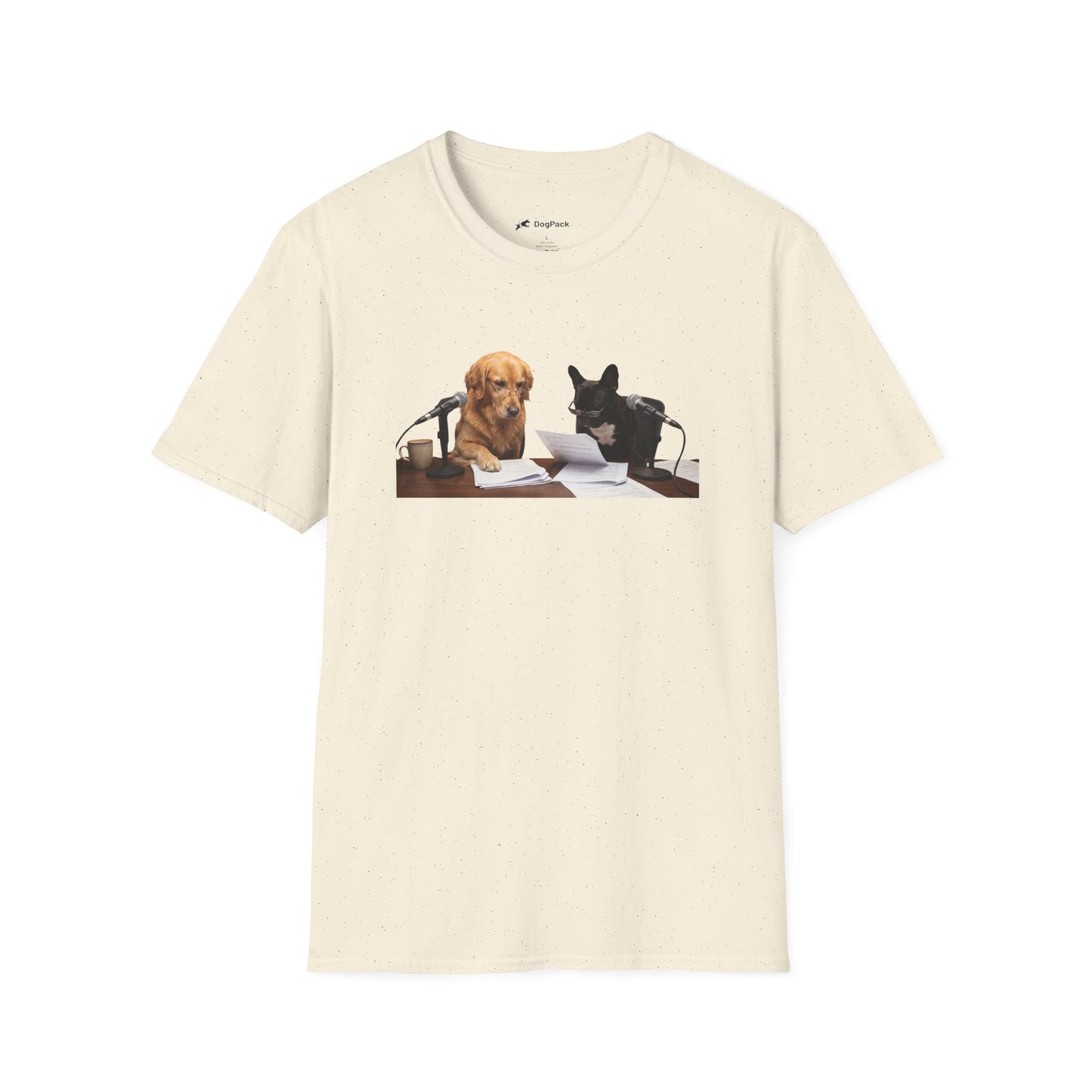 Goldie & Frenchie 'Reading over the Script' Graphic Softstyle T-Shirt - Unisex