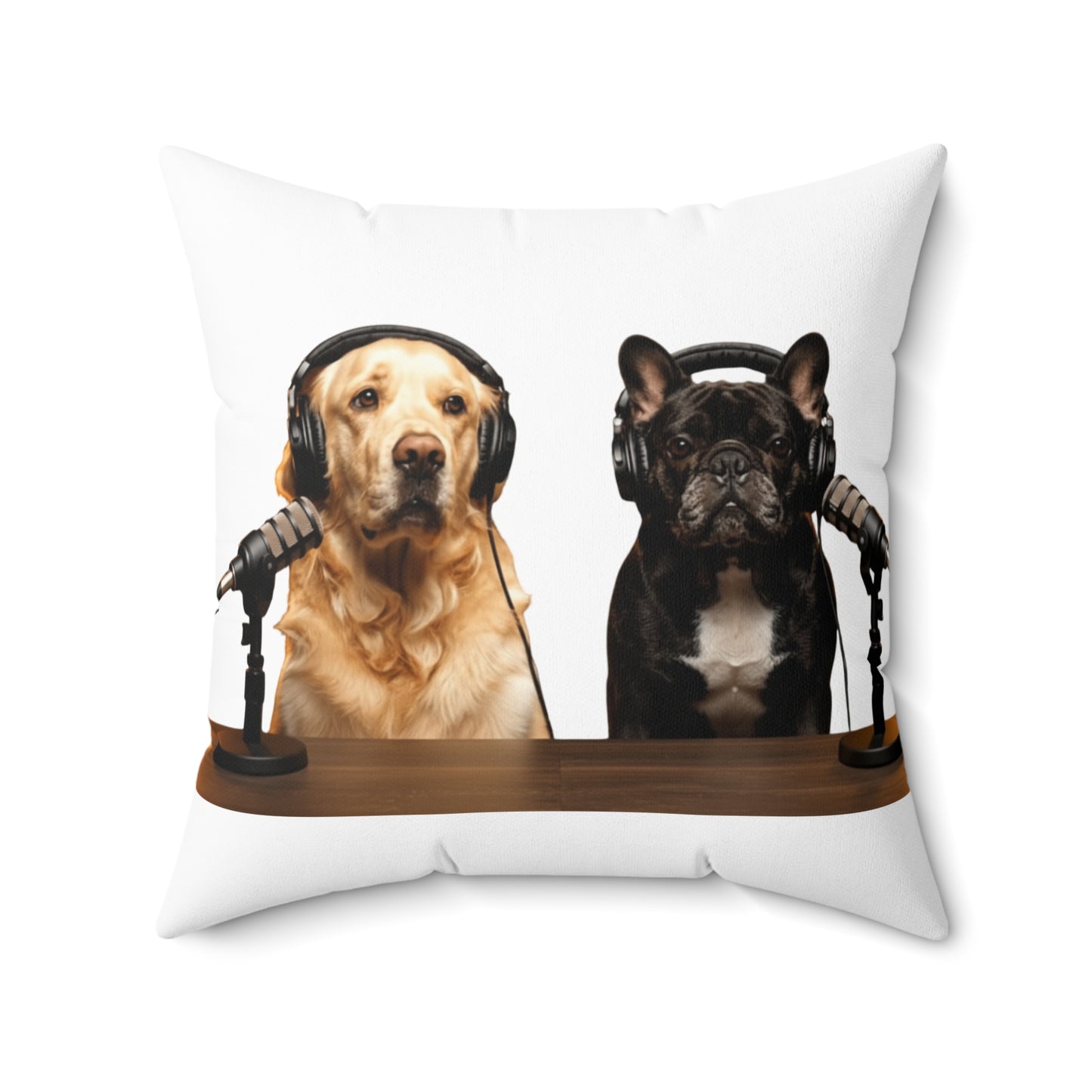 Goldie & Frenchie DogPack Podcast Pillow