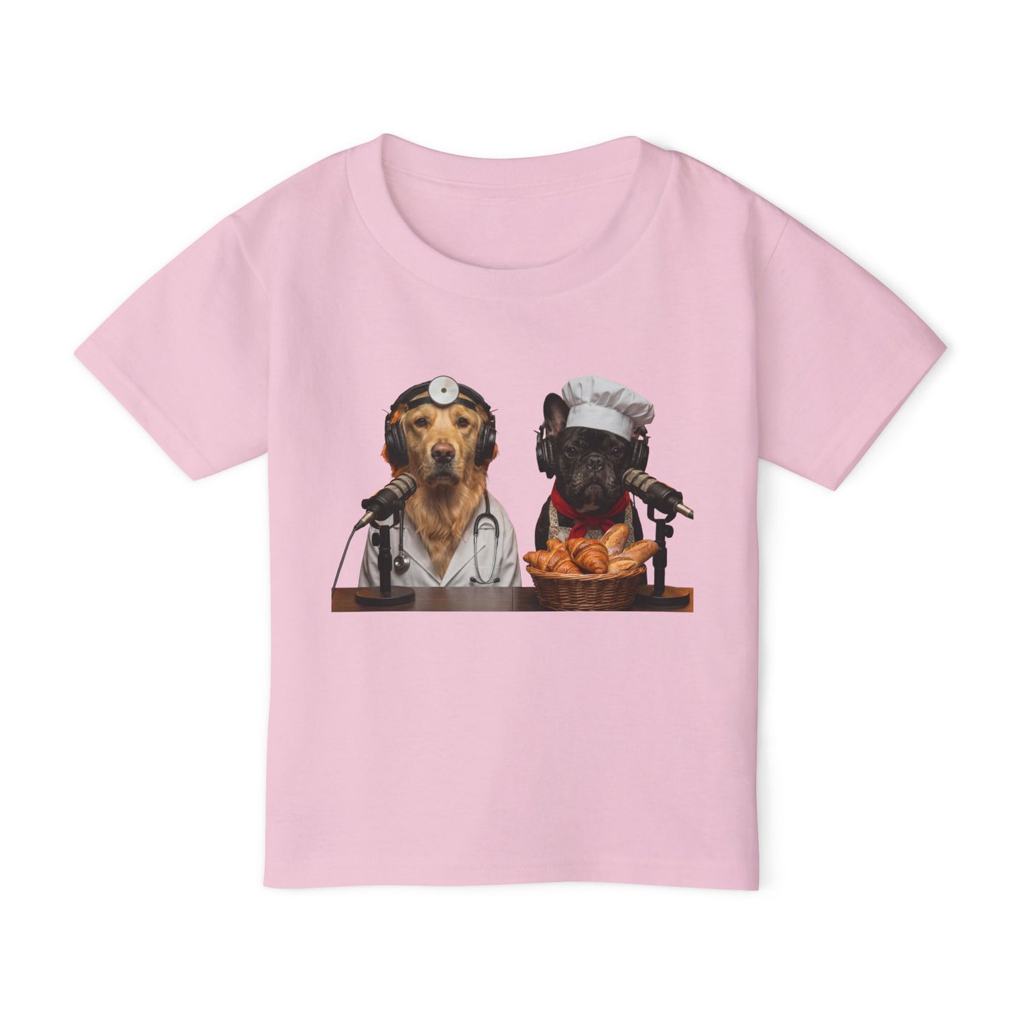 Goldie the Doctor & Frenchie the Baker Toddler T‑Shirt - Front & Back Print