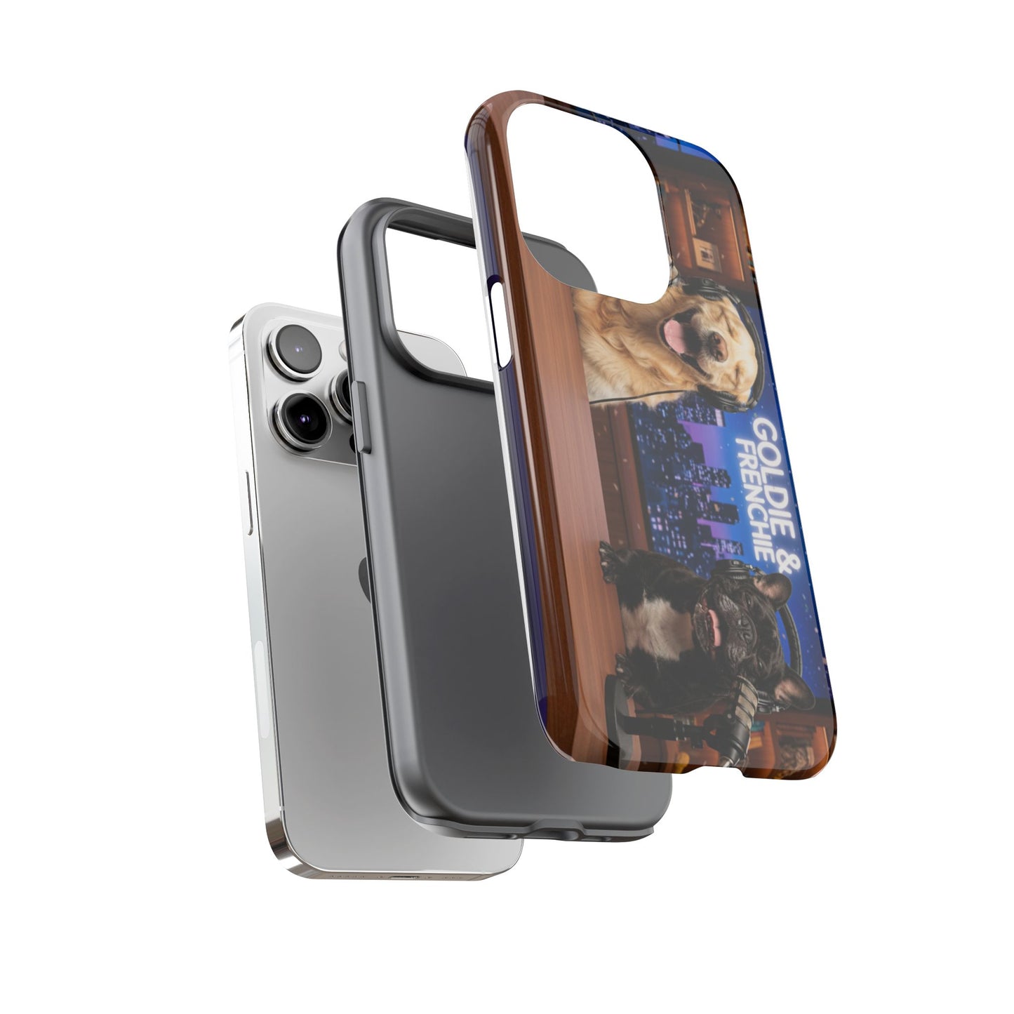 Goldie & Frenchie Talk Show LOL Laughing out iPhone Cases
