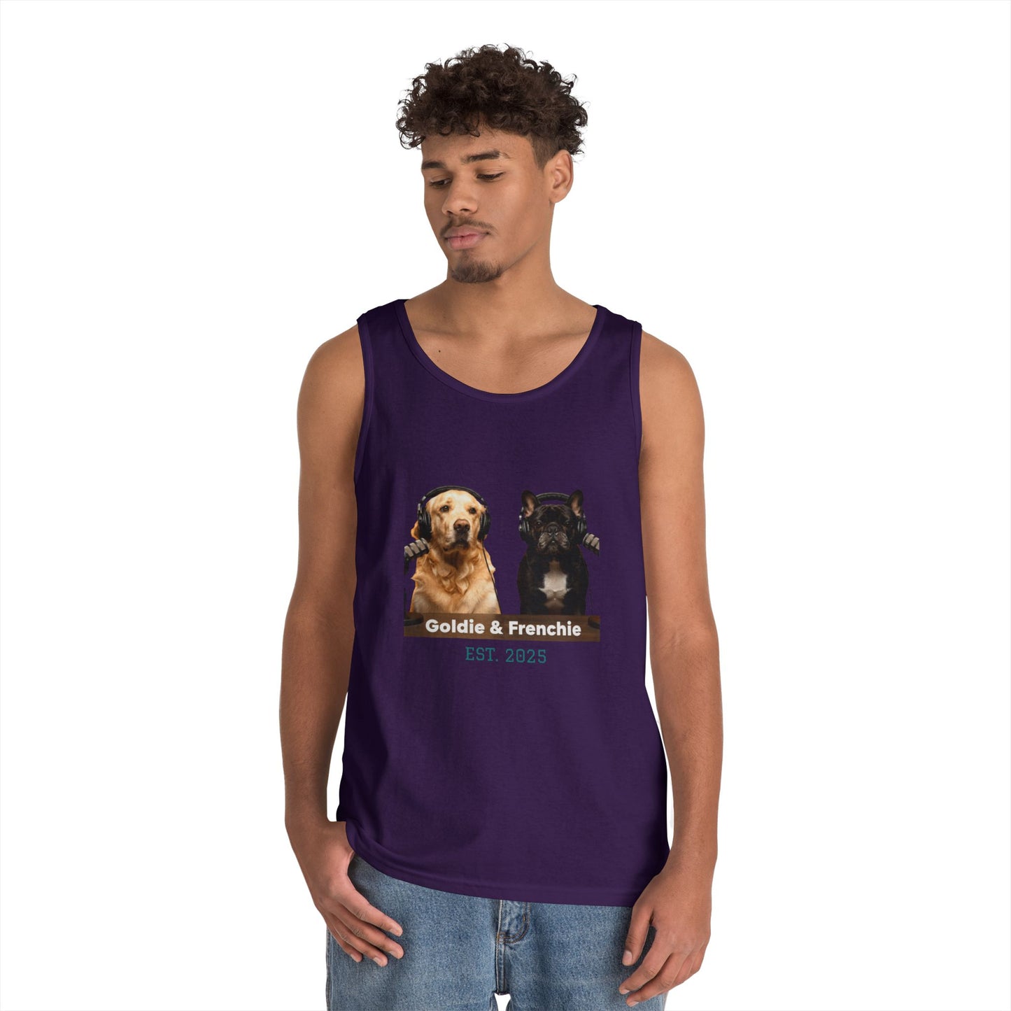 Goldie & Frenchie Front and Back Tank Top - Unisex
