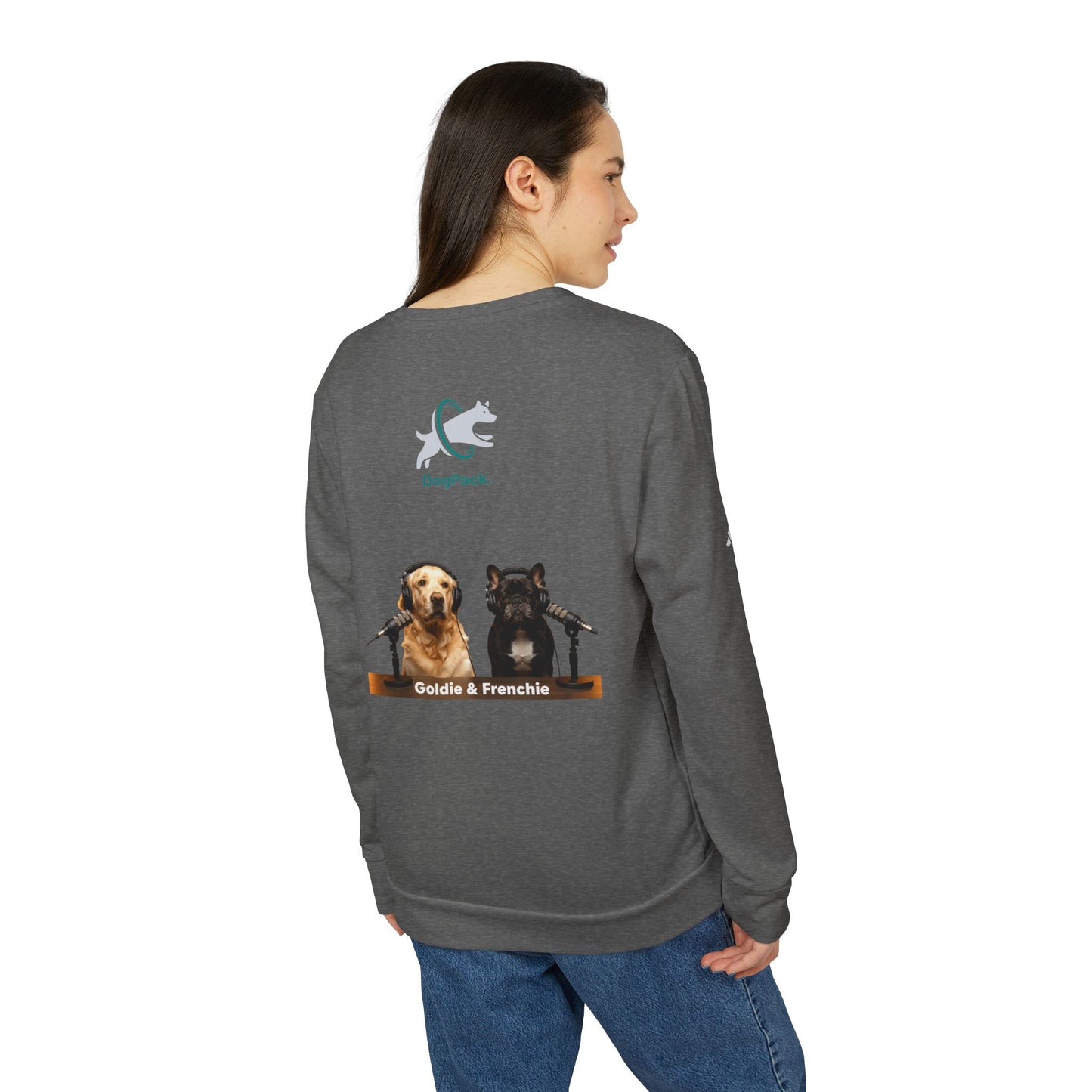 DogPack® Goldie & Frenchie™ Classic Crewneck Sweatshirt — adidas Sustainable Fleece