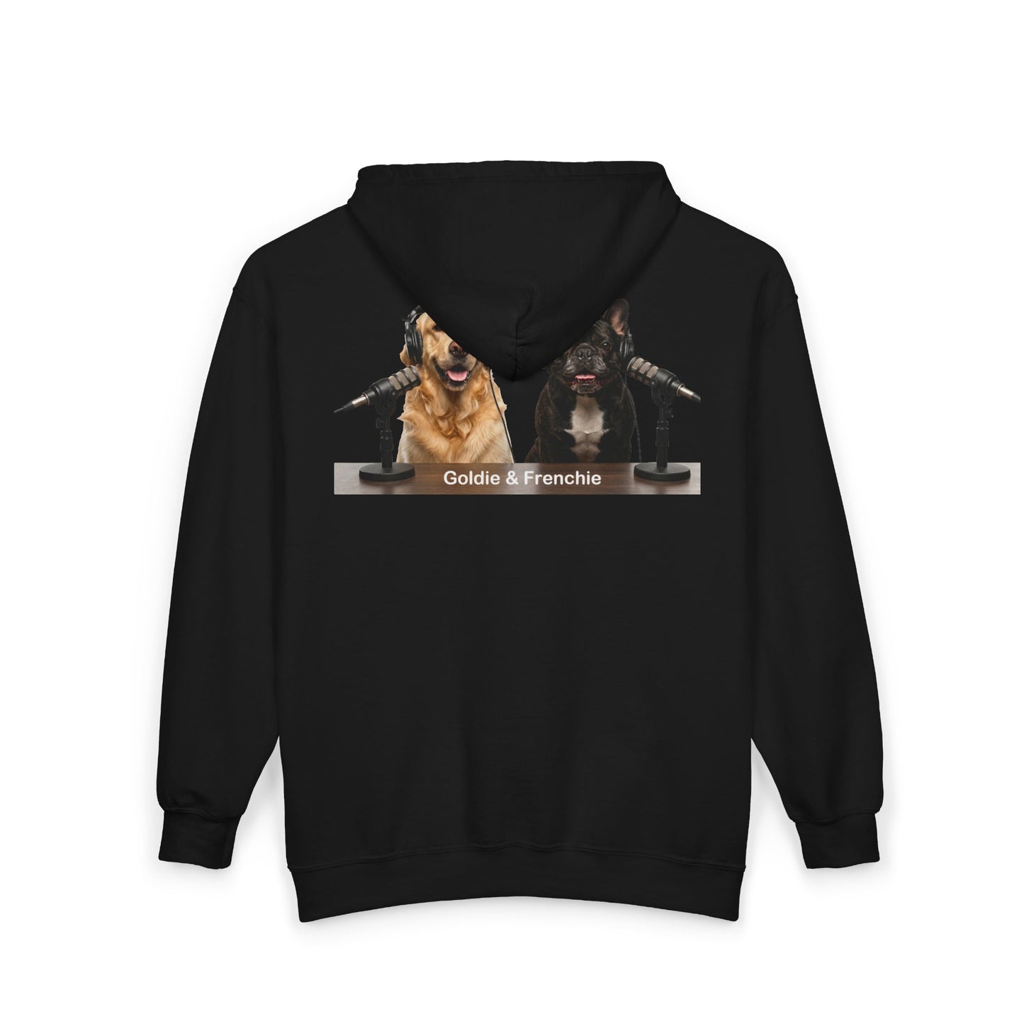 Goldie & Frenchie 'Something in between us' - Hooded Zip-up Sweatshirt