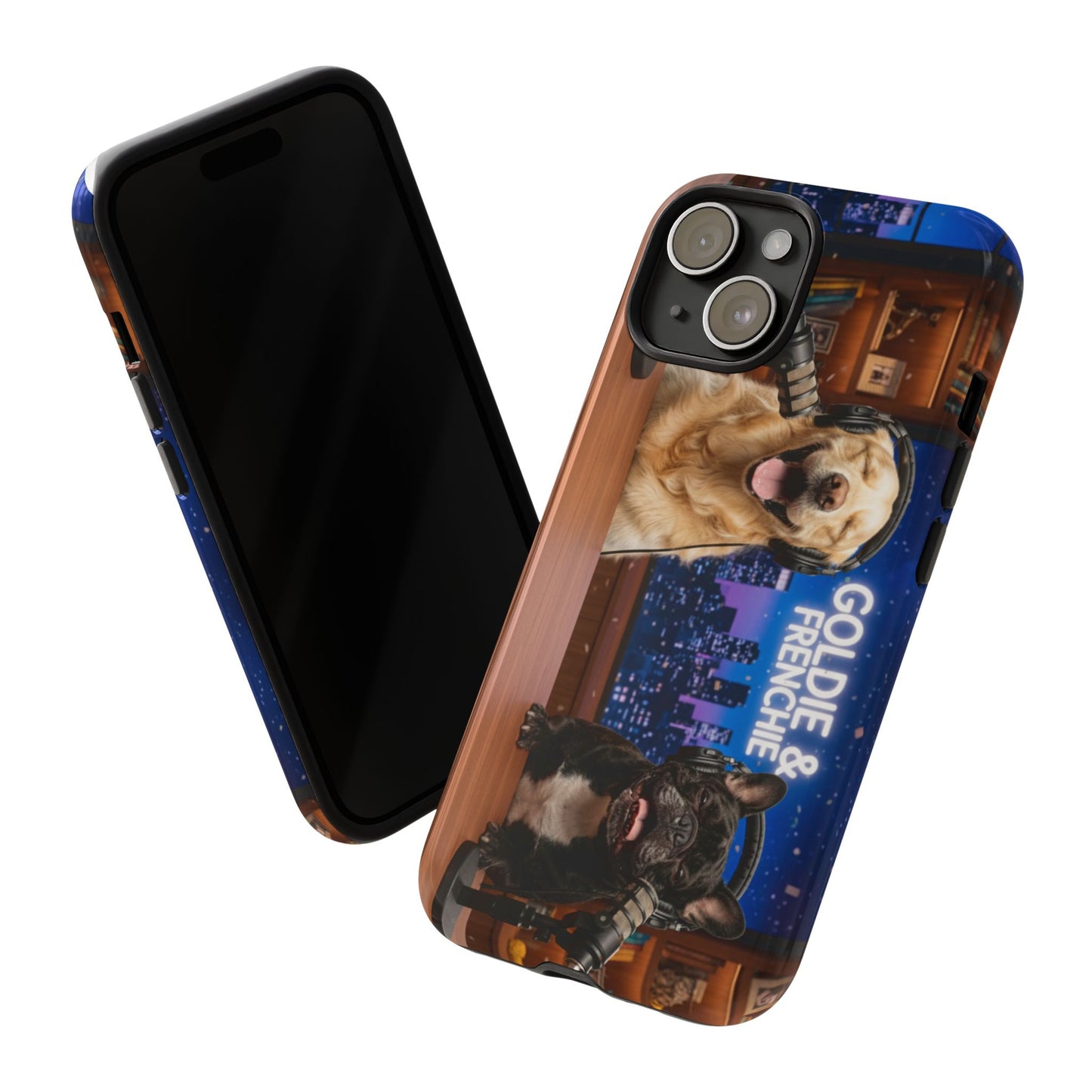 Goldie & Frenchie Talk Show LOL Laughing out iPhone Cases