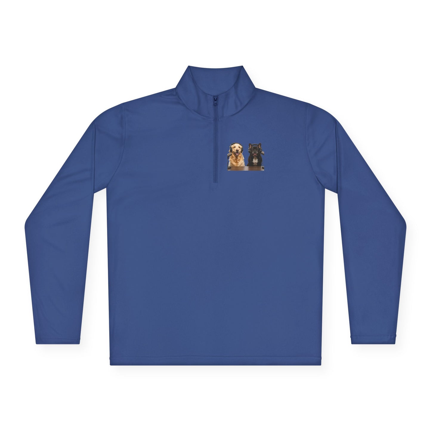 'Goldie & Frenchie' Quarter-Zip Pullover