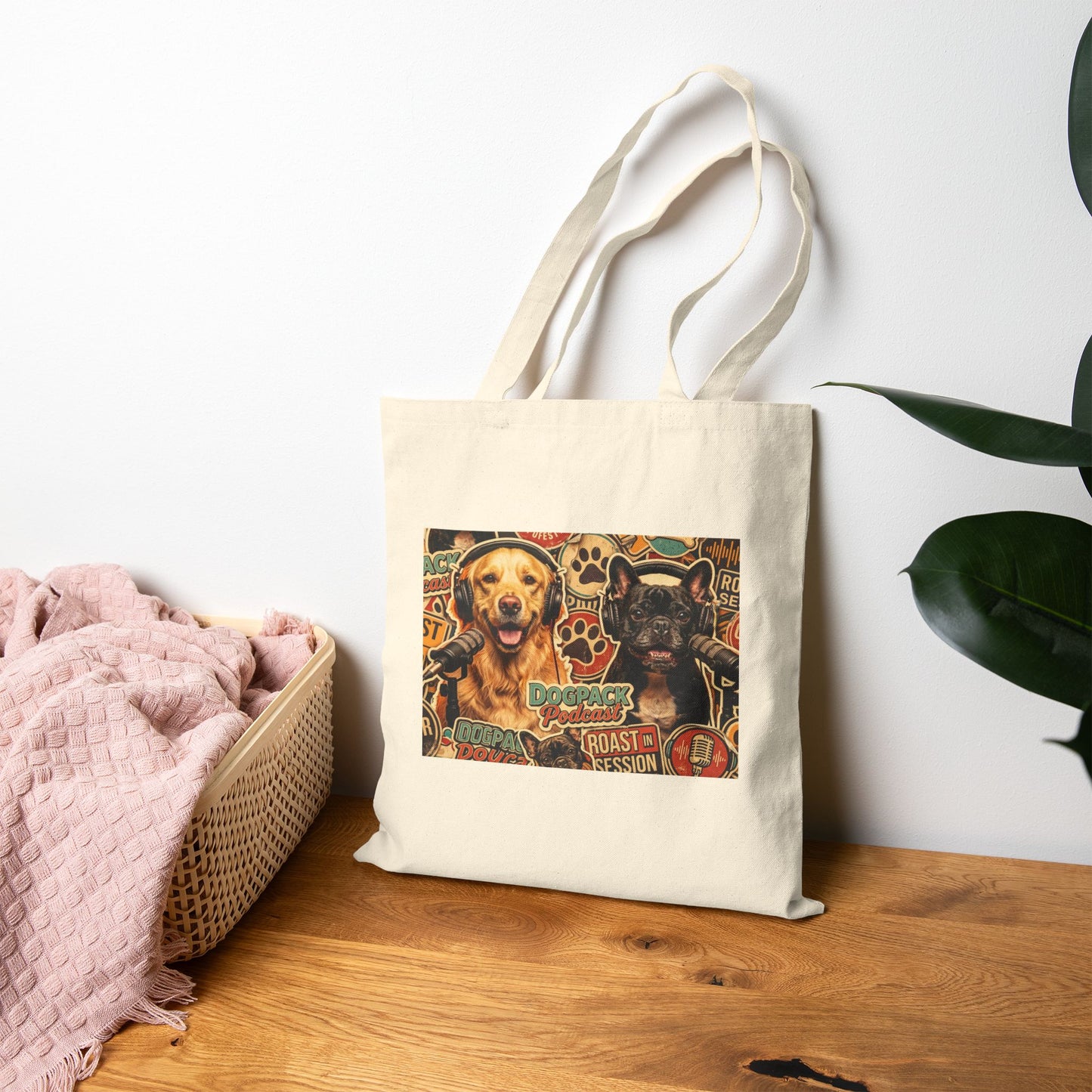 Goldie & Frenchie Canvas Tote Bag — Sticker Attack